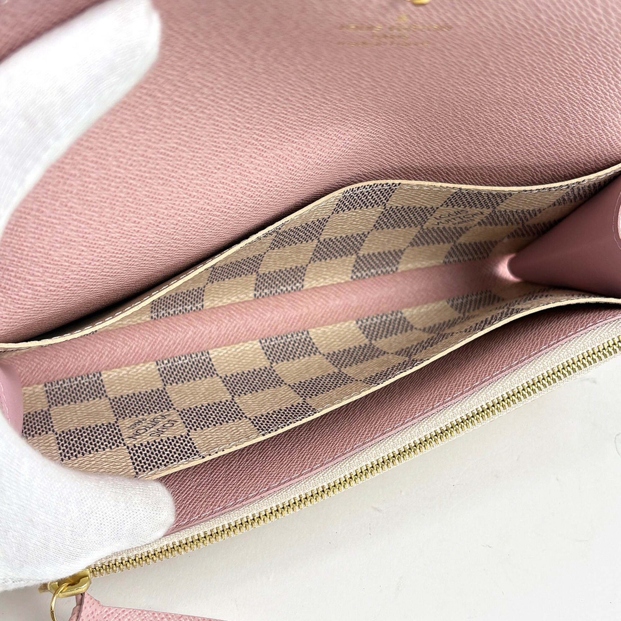 Louis Vuitton Damier Azur Rose Ballerine White Damier Azur (Pre-Owned)