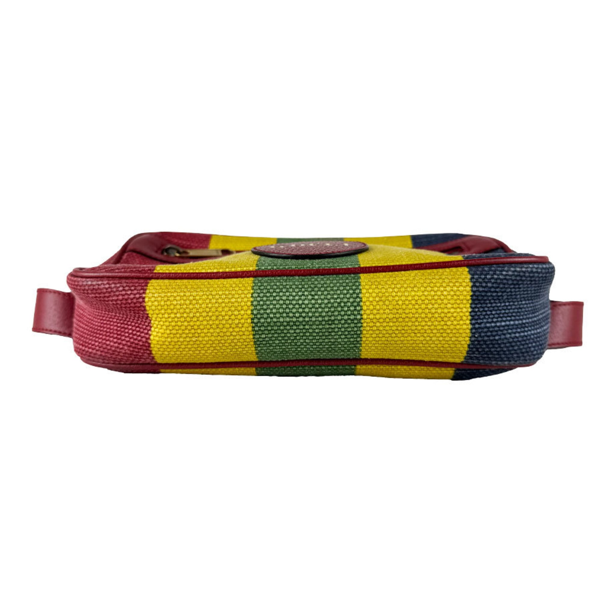 Gucci Multi-Color Canvas Leather Fanny Pack (Pre-Owned)