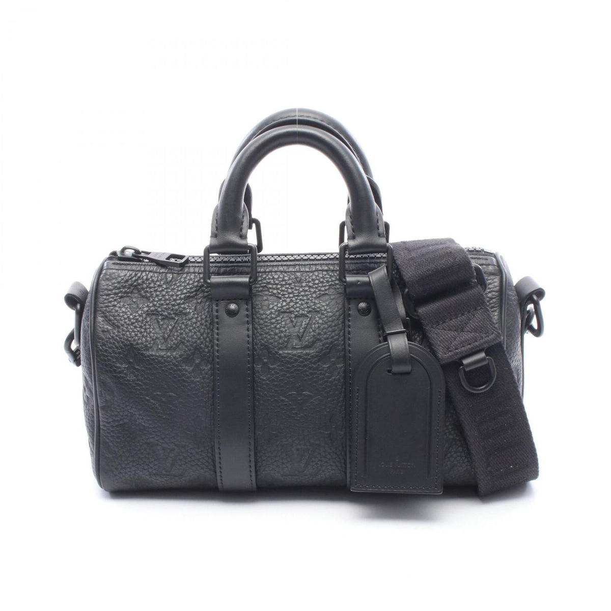 Louis Vuitton Black Leather Handbag (Pre-Owned)