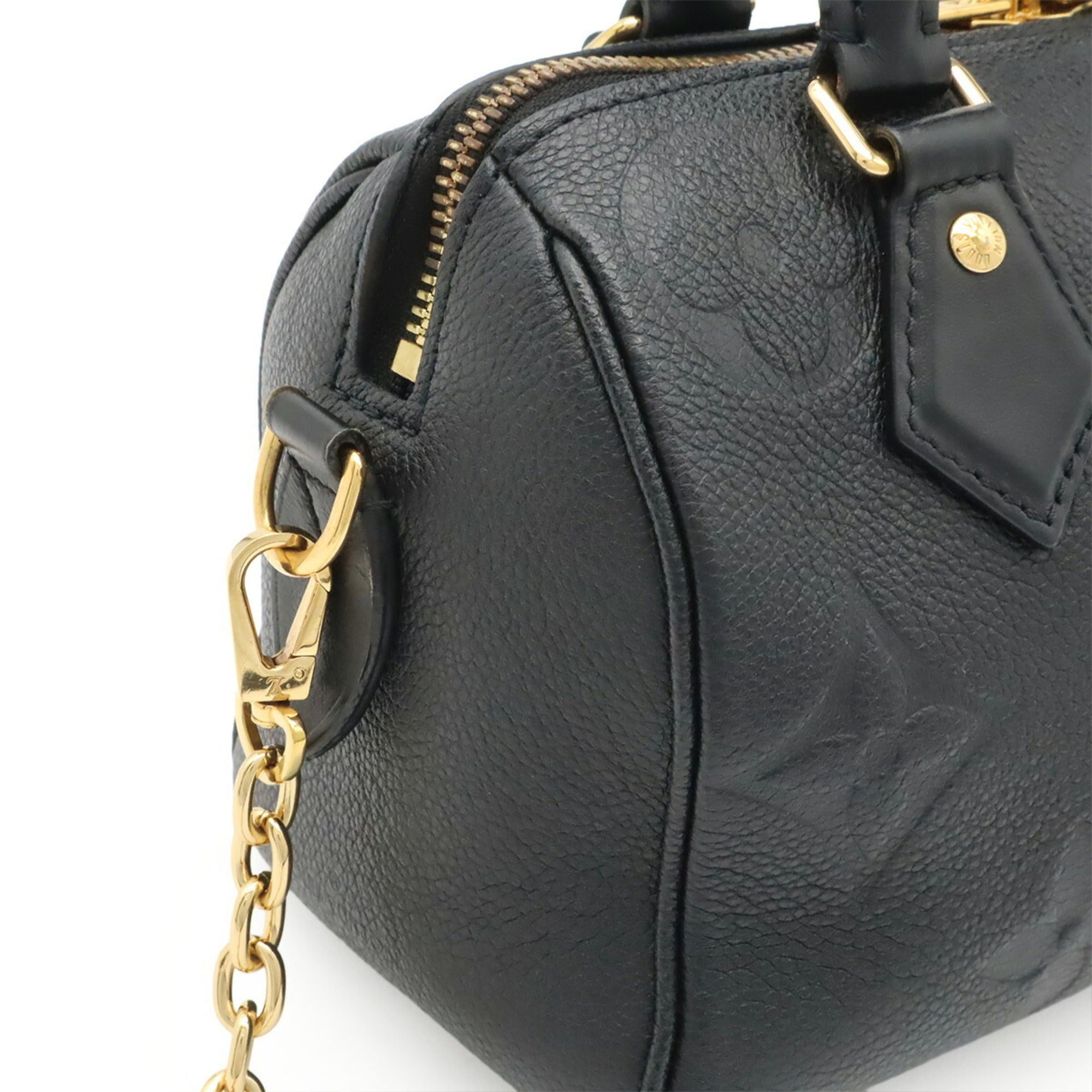 Louis Vuitton Black Noir Leather Handbag Shoulder Bag (Pre-Owned)