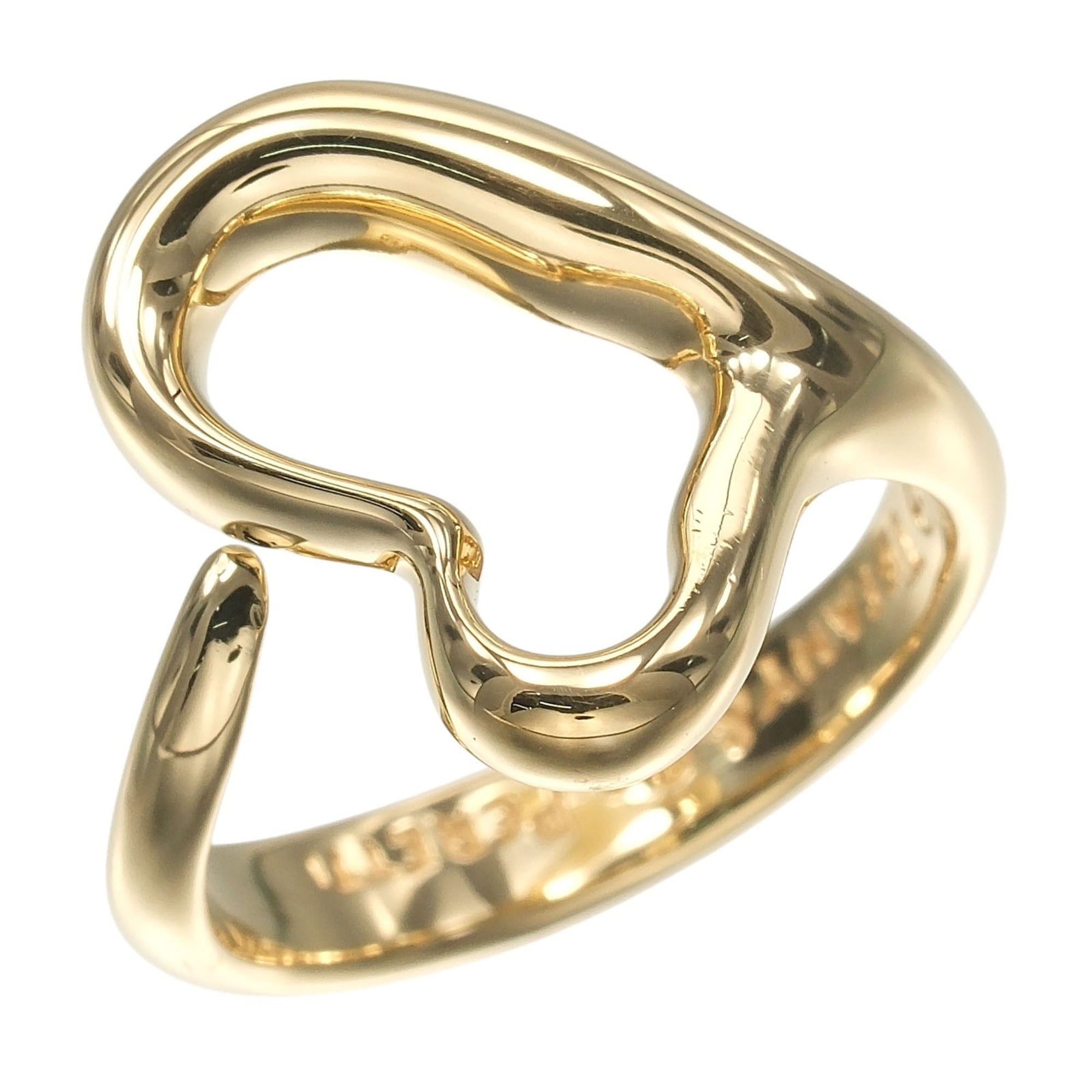 Tiffany Open Heart Yellow Gold (18K) Band Ring (Pre-Owned)