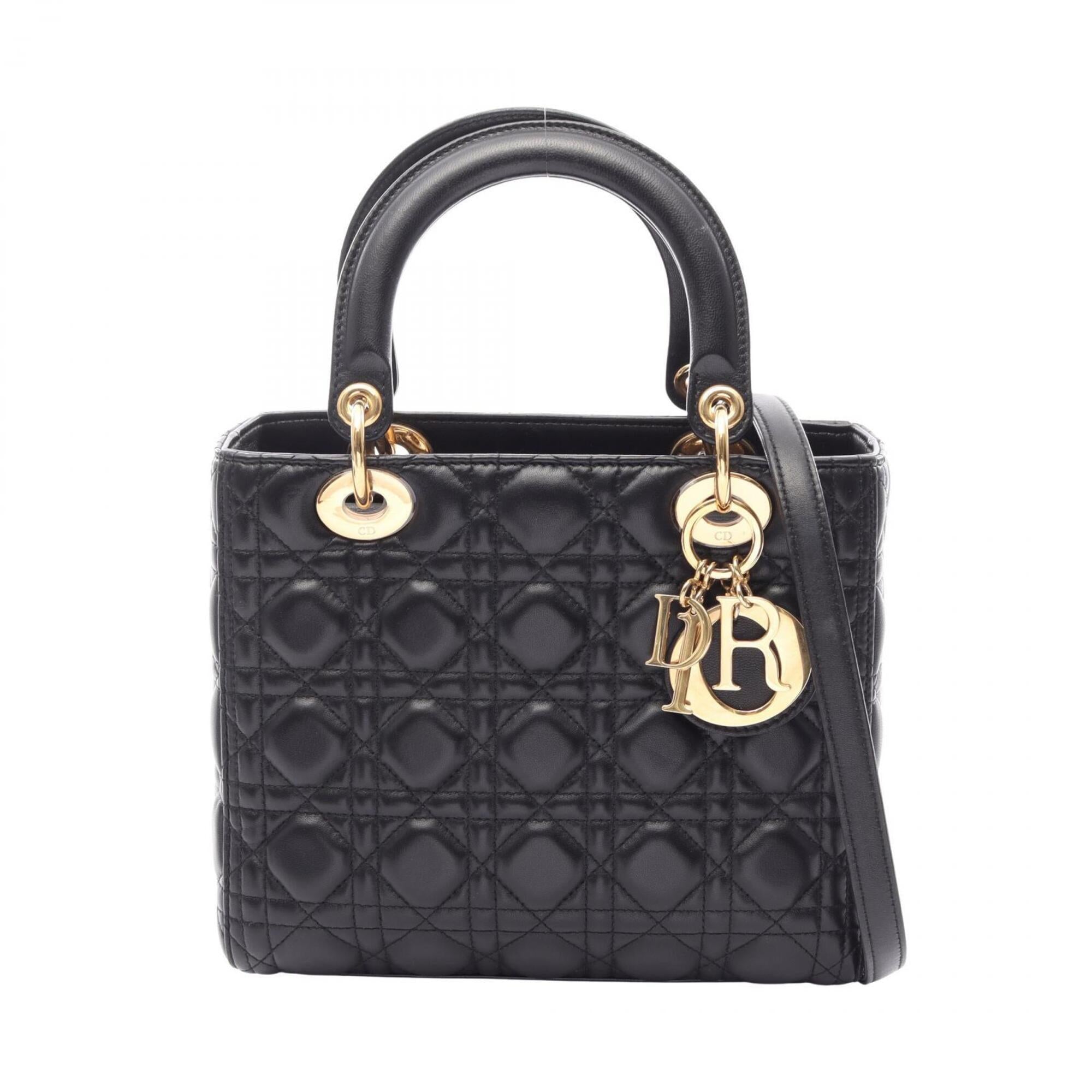 Christian Dior Black Leather Handbag (Pre-Owned)