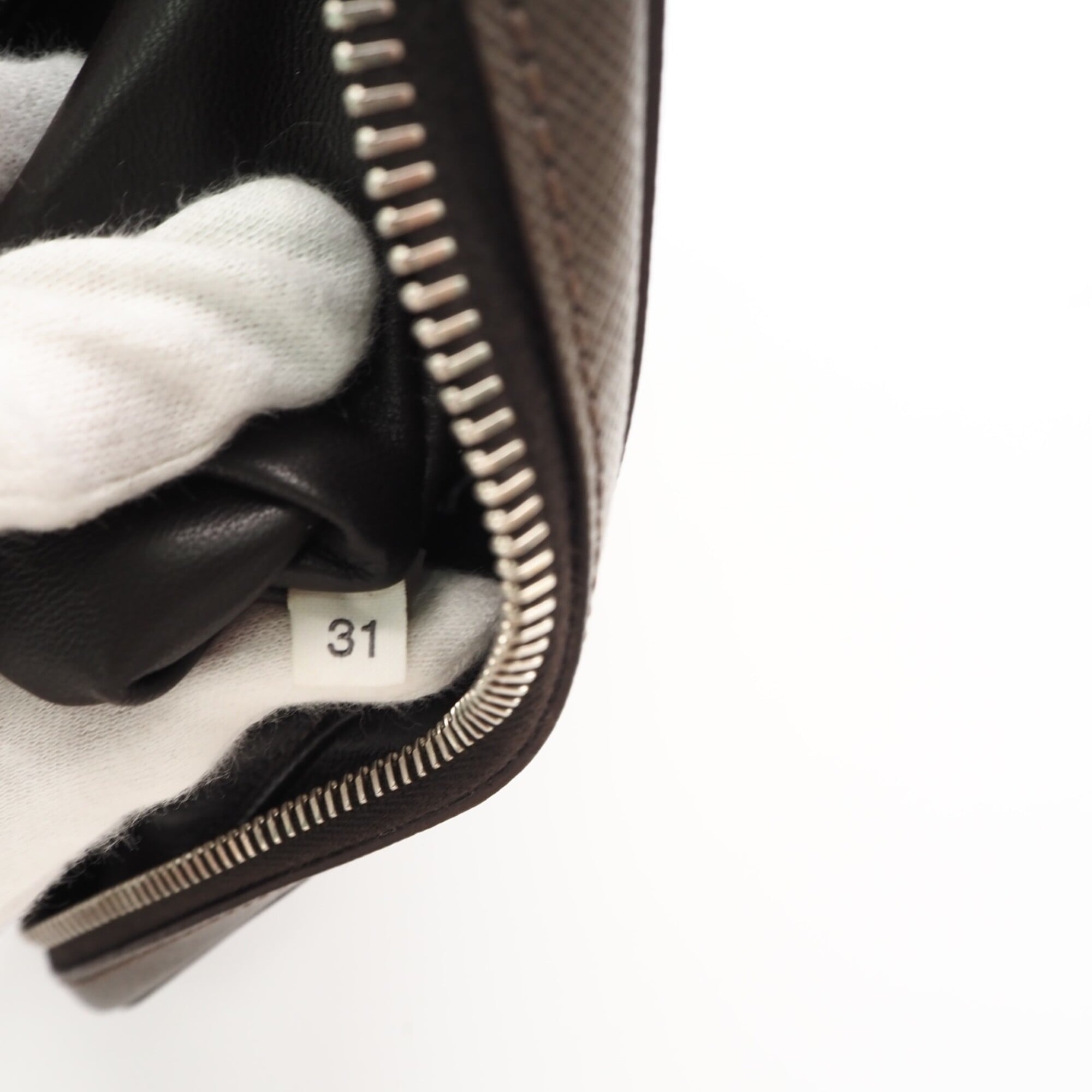 Prada Saffiano Grayish Saffiano Clutch Bag (Pre-Owned)