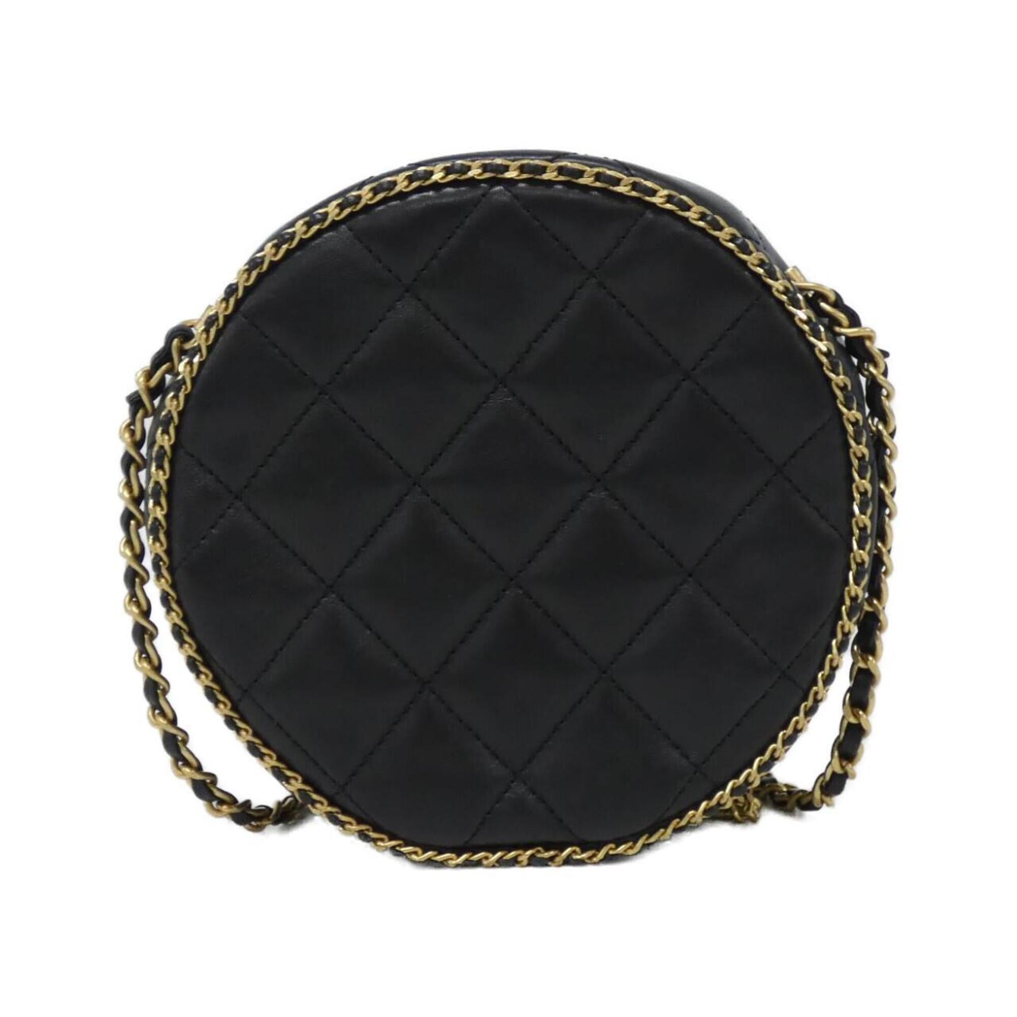 Chanel Black Leather Shoulder Bag (Pre-Owned)