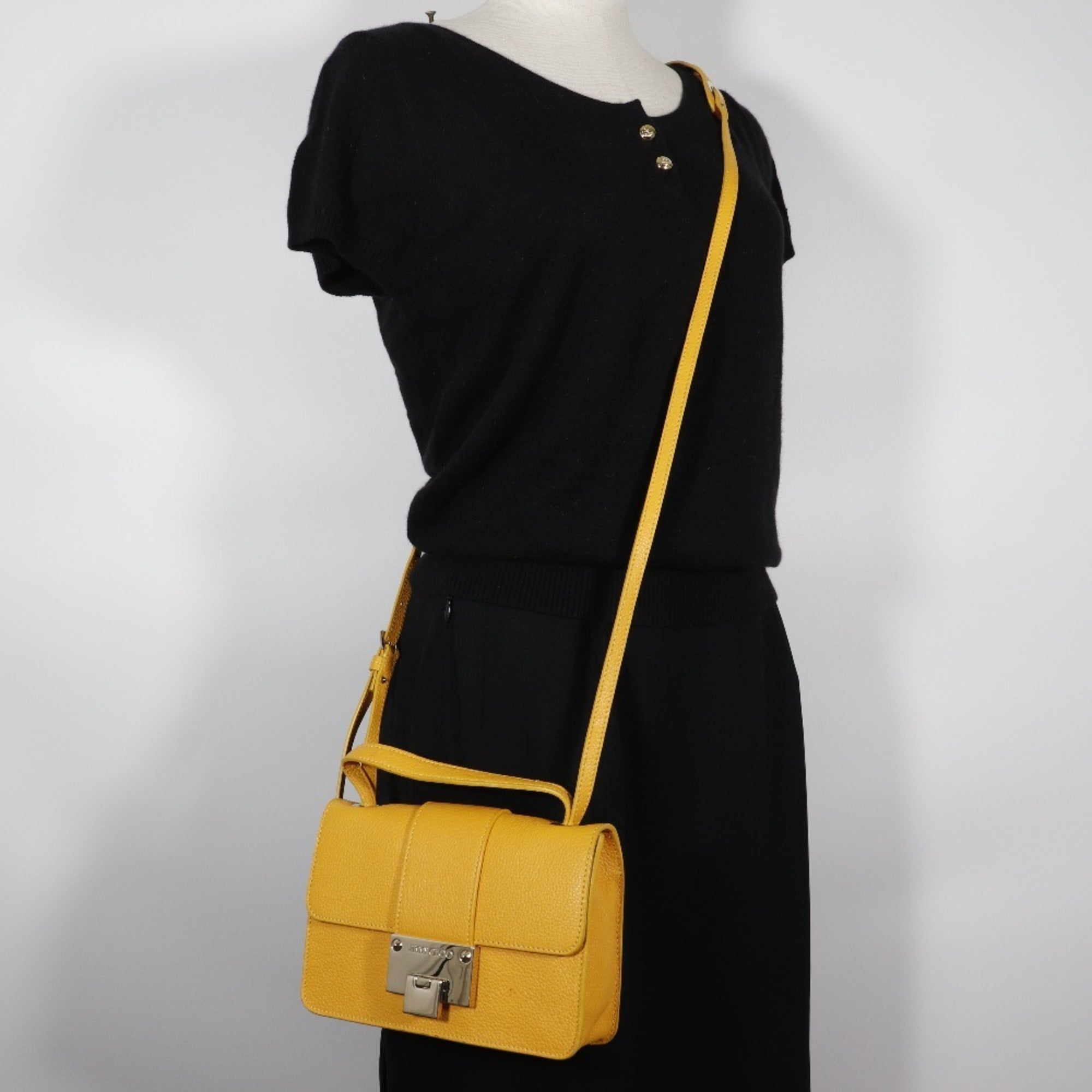 Jimmy Choo Yellow Leather Handbag (Pre-Owned)