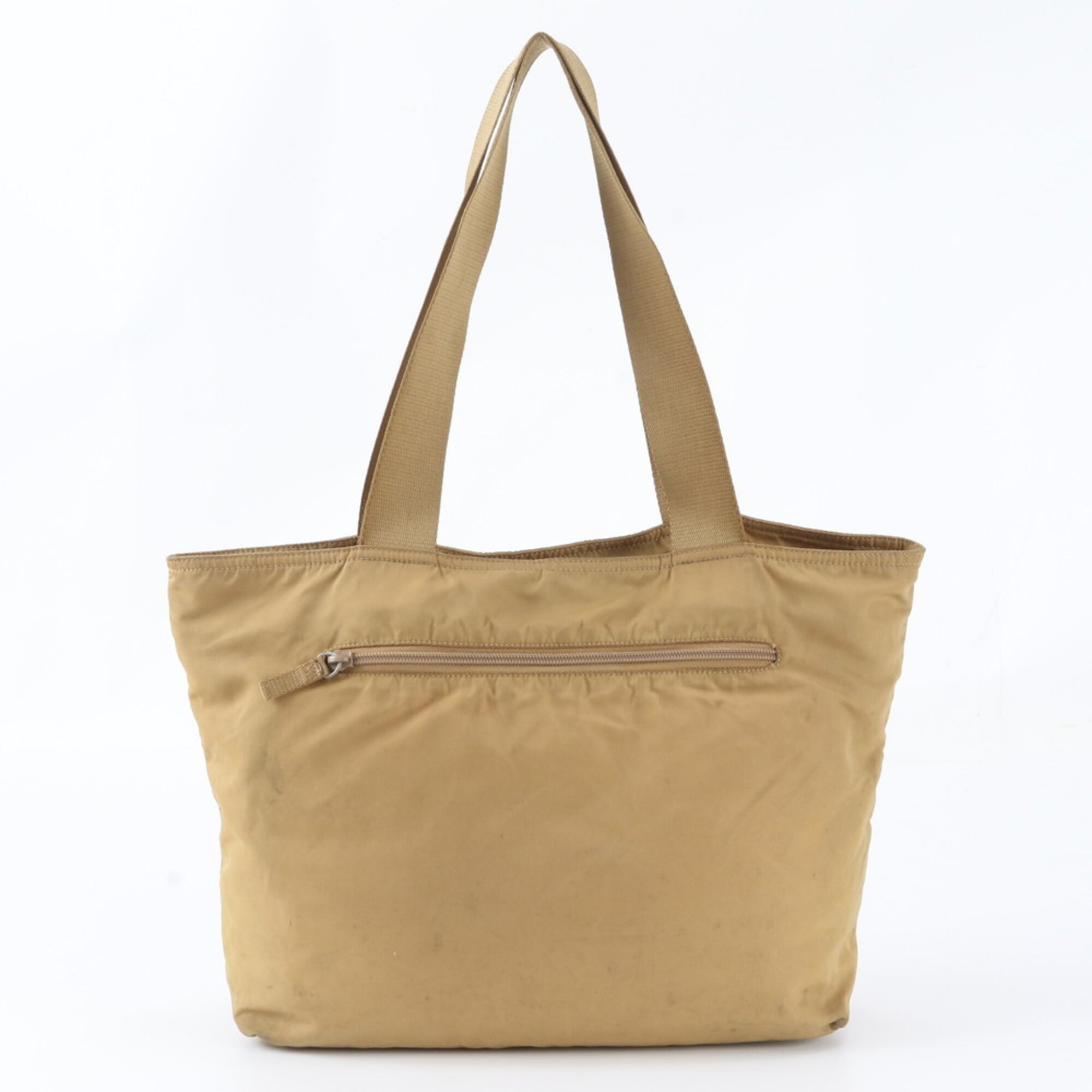 Prada Beige Tessuto Handbag Tote Bag (Pre-Owned)