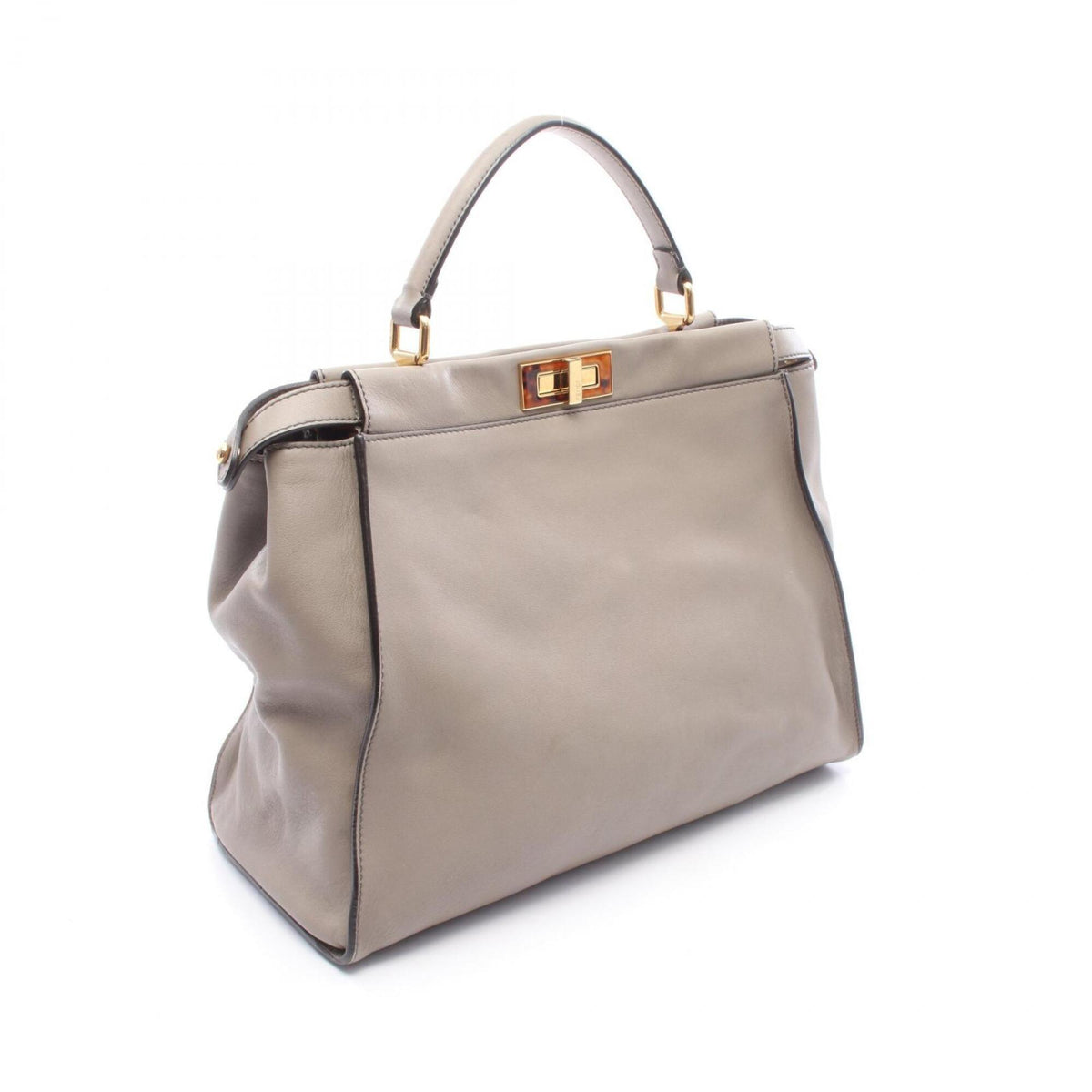 Fendi Beige Leather Handbag (Pre-Owned)