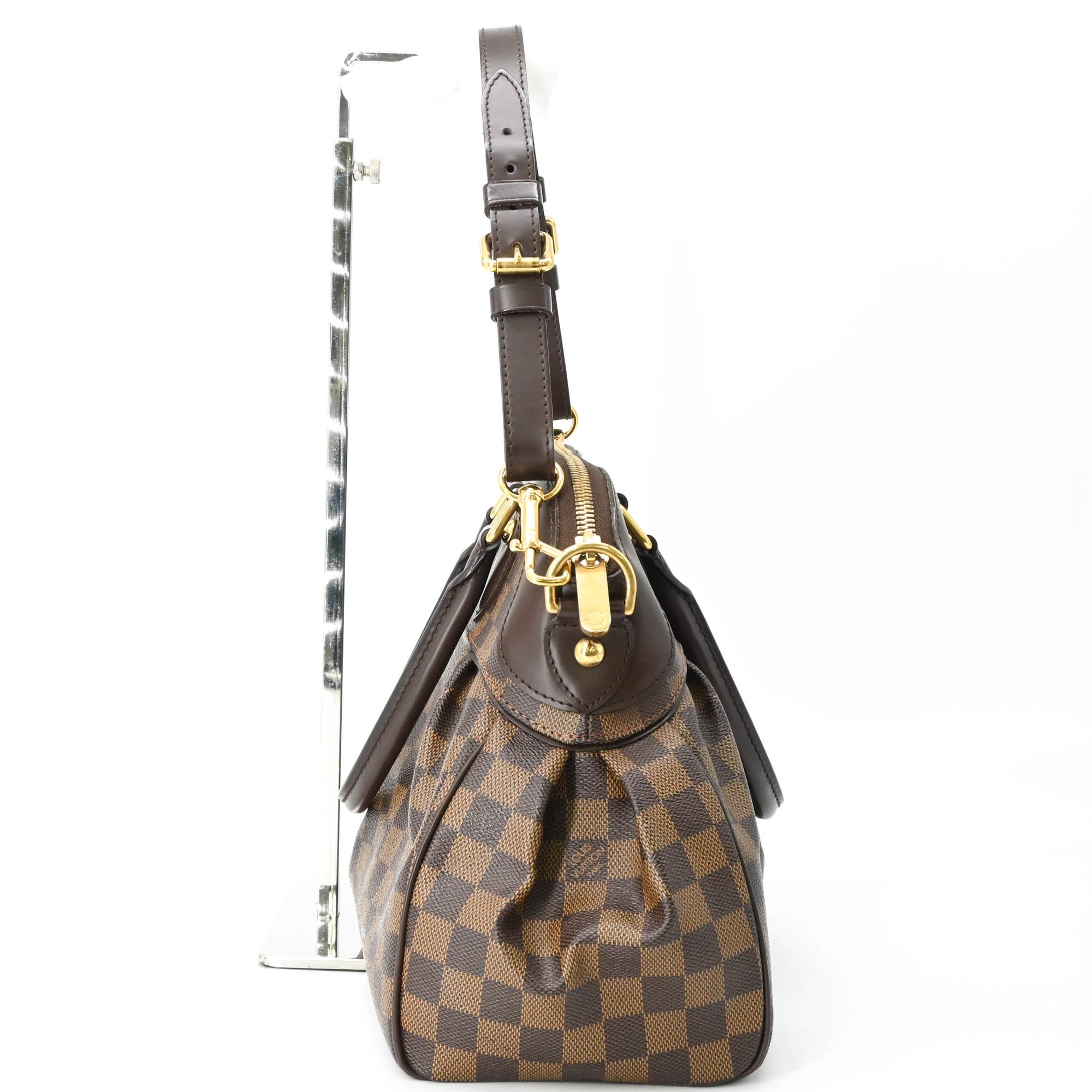 Louis Vuitton Brown Damier Canvas Ebene Damier Canvas Handbag Shoulder Bag (Pre-Owned)