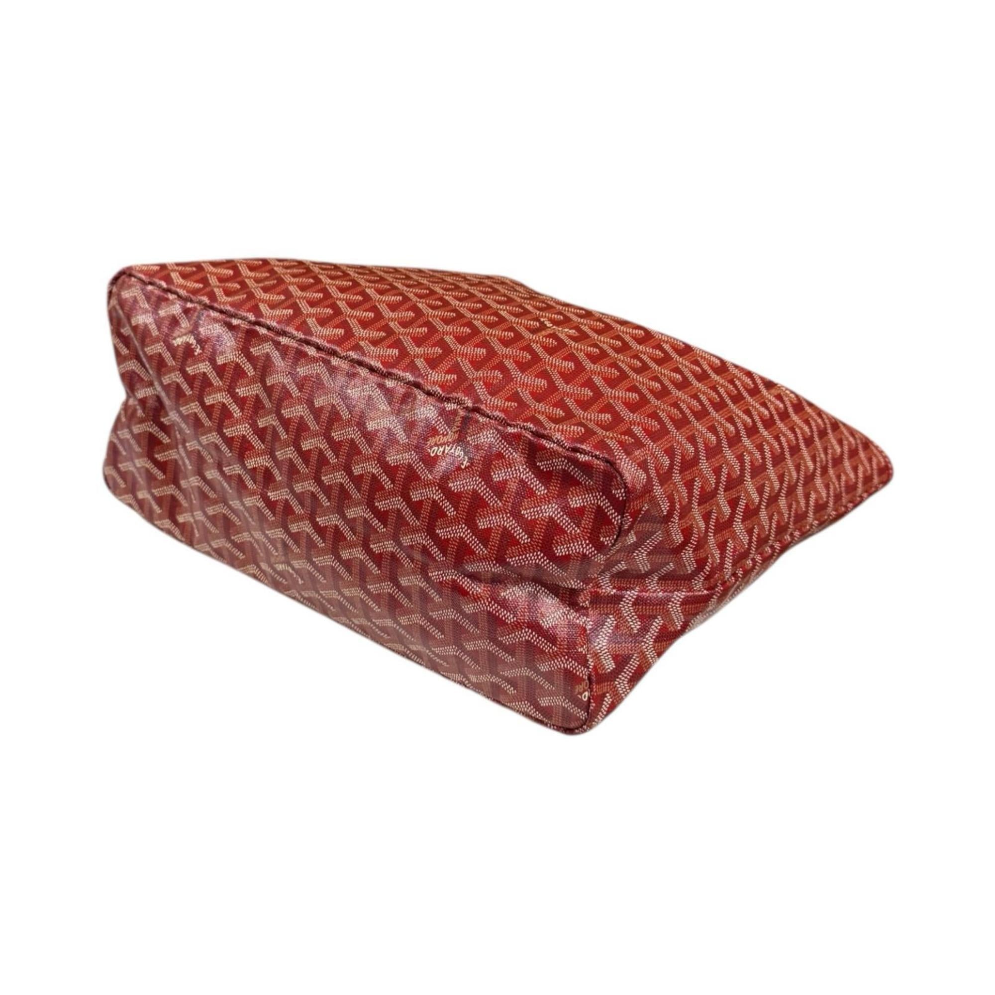 Goyard Red Color Pvc Coated Canvas Tote Bag (Pre-Owned)