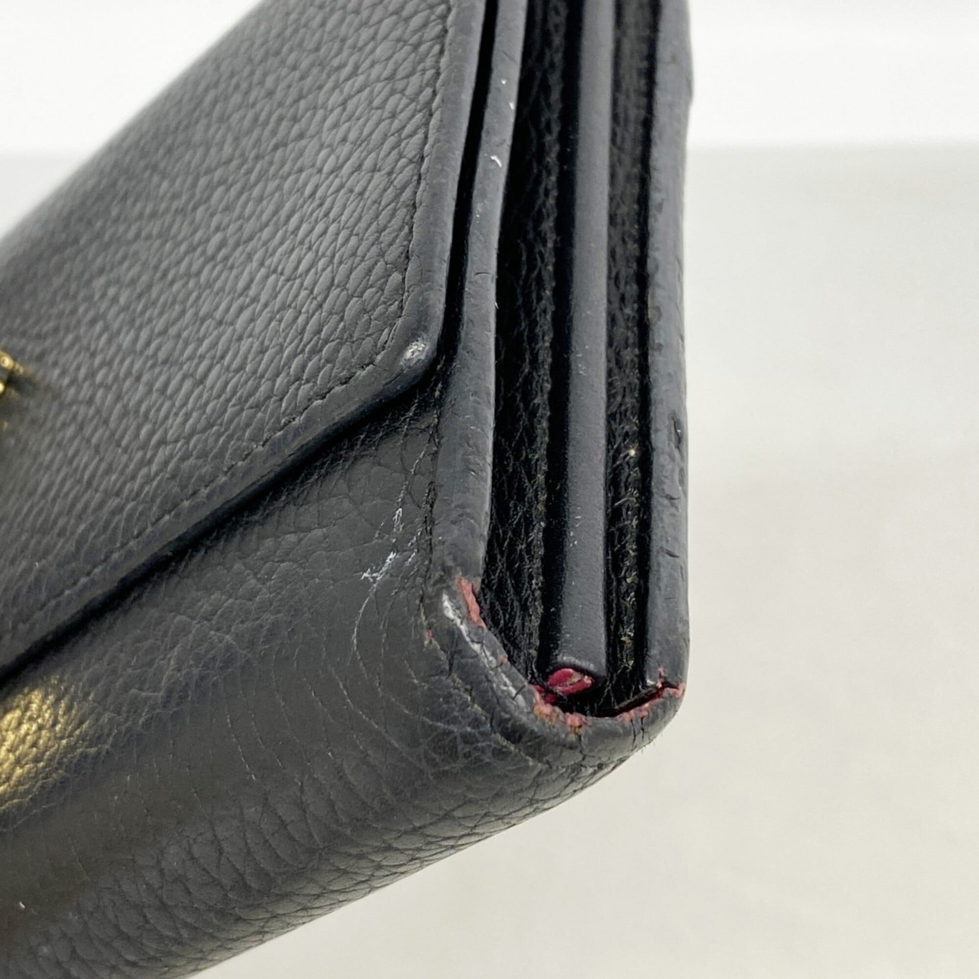 Louis Vuitton Noir Long Wallet (Bi-Fold) (Pre-Owned)