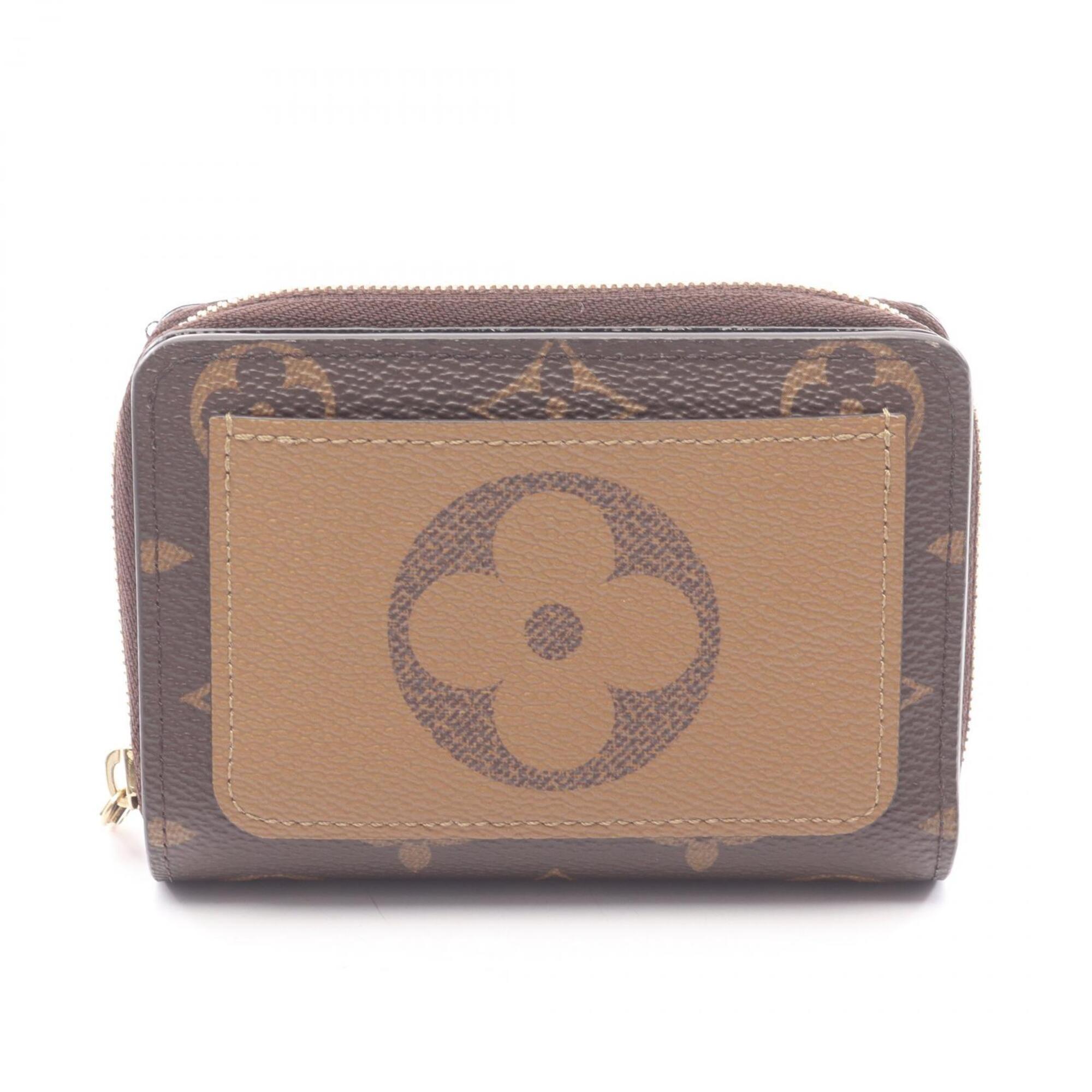 Louis Vuitton Brown Leather Pvc Coin Purse/Coin Case (Pre-Owned)
