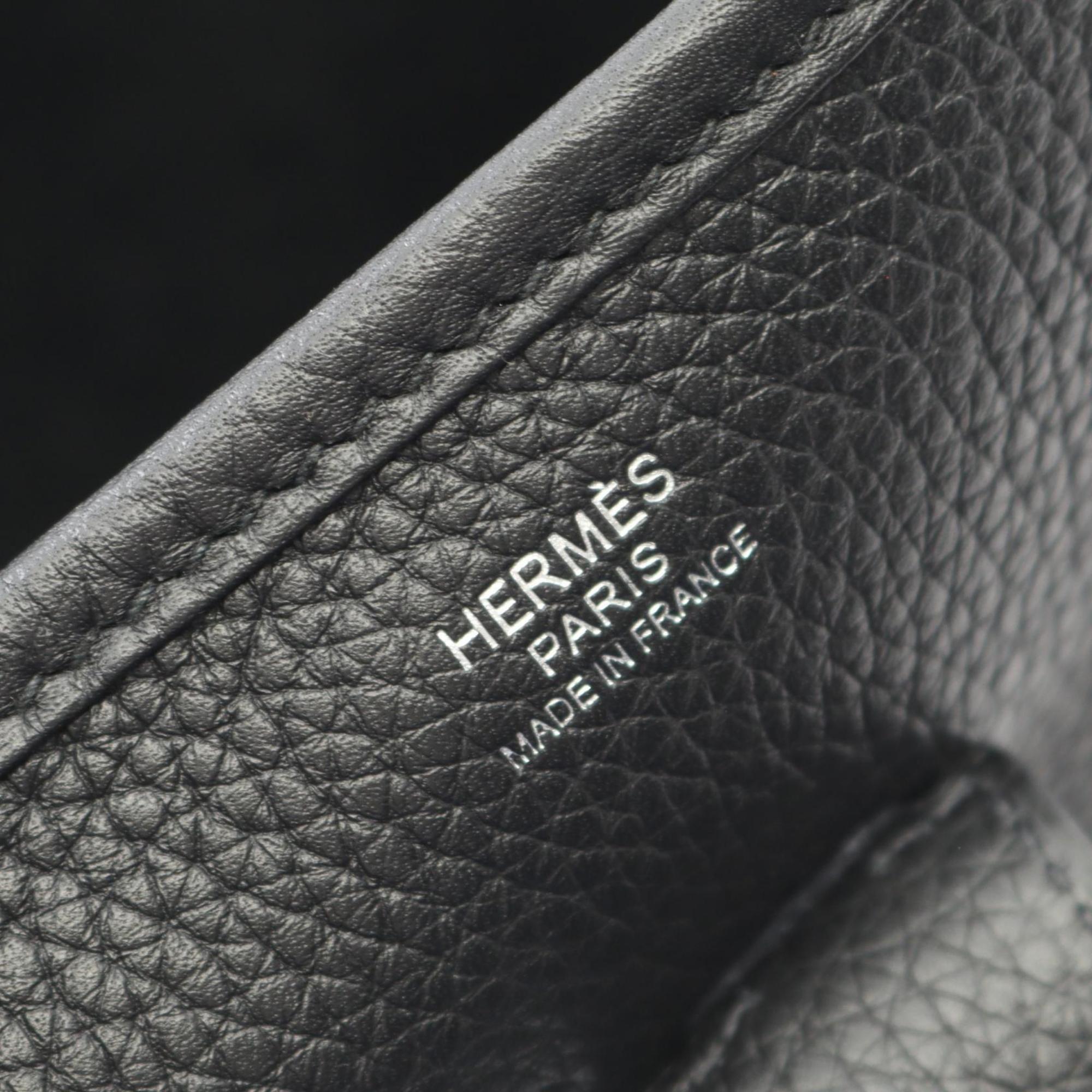 Hermes Black Taurillon Clemence Leather Leather Shoulder Bag (Pre-Owned)