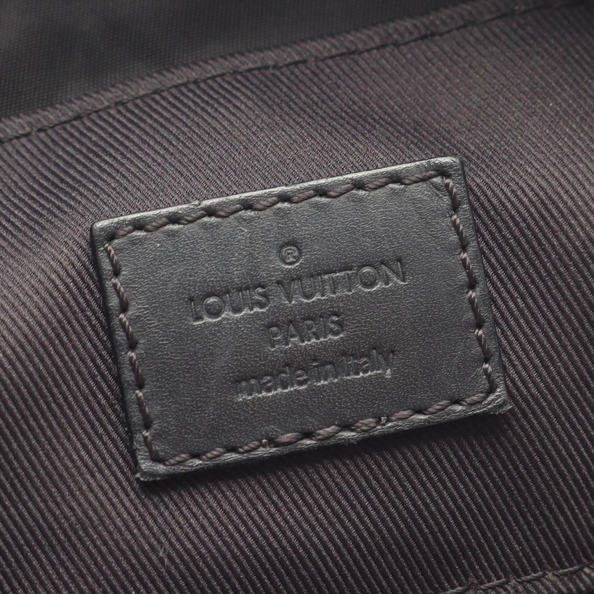 Louis Vuitton Black Monogram Shadow Leather Backpack (Pre-Owned)