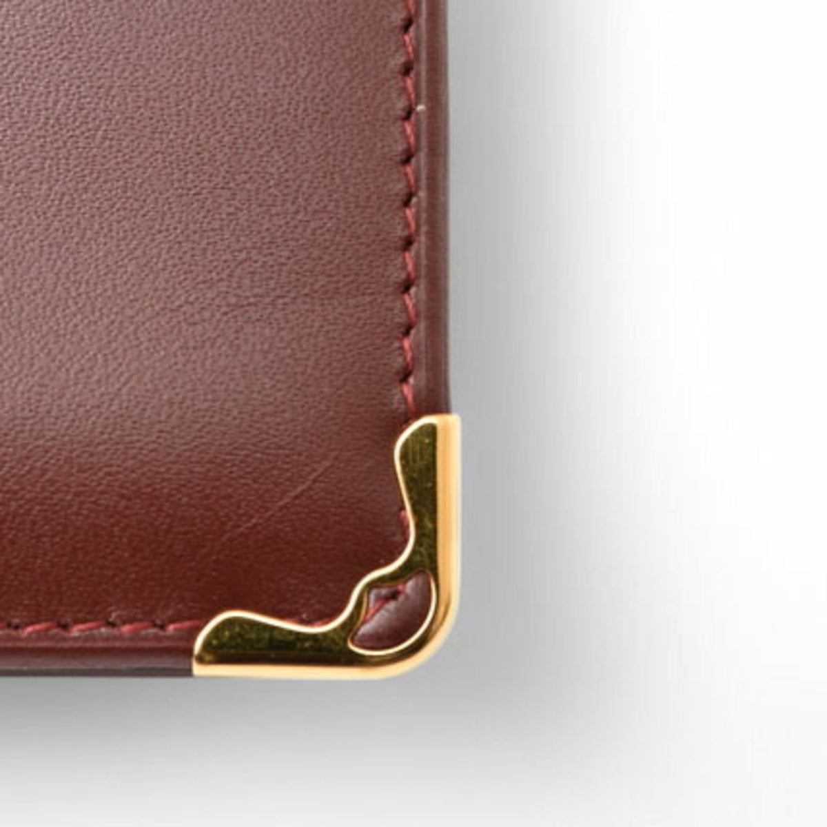 Cartier Bordeaux Leather Wallet (Bi-Fold) (Pre-Owned)