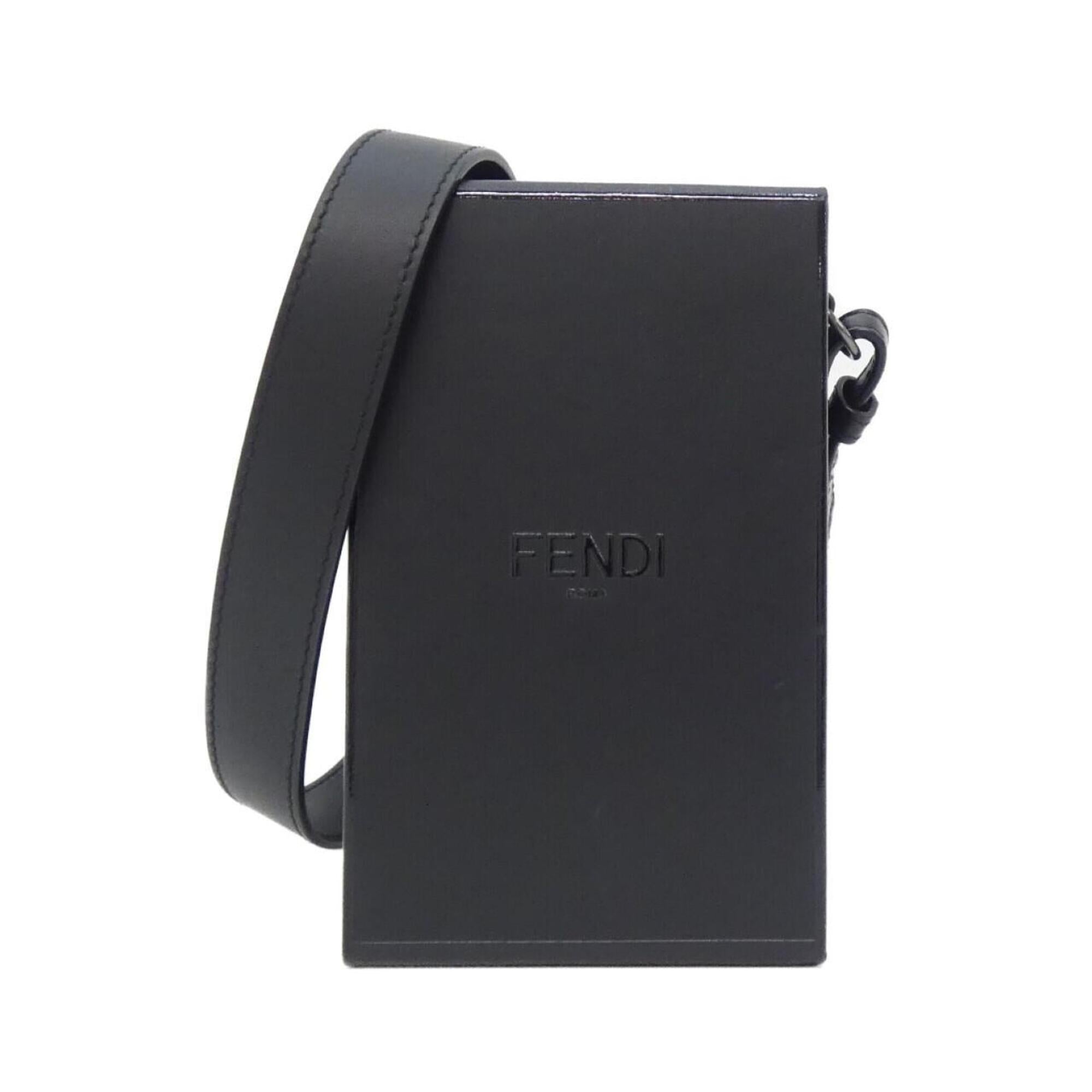 Fendi Black Leather Shoulder Bag (Pre-Owned)