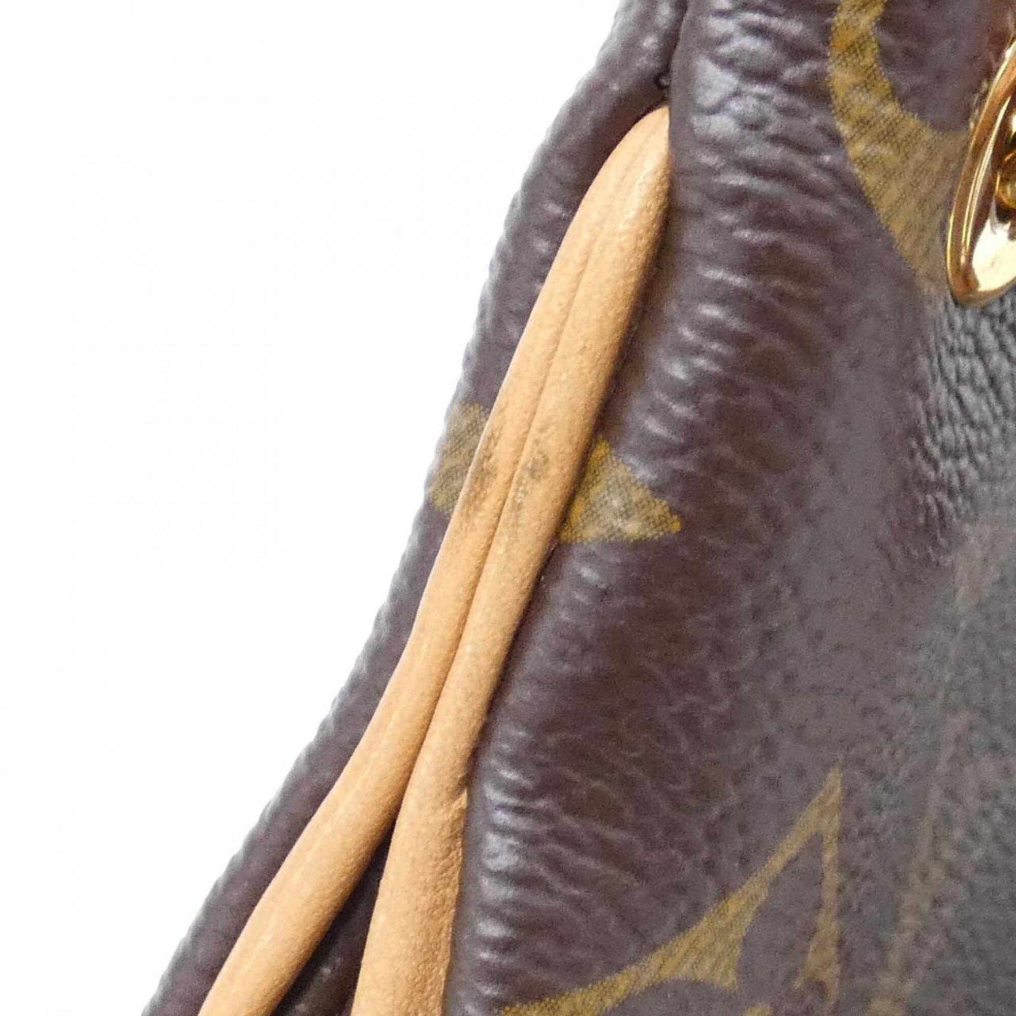 Louis Vuitton Brown Coated Canvas Shoulder Bag (Pre-Owned)