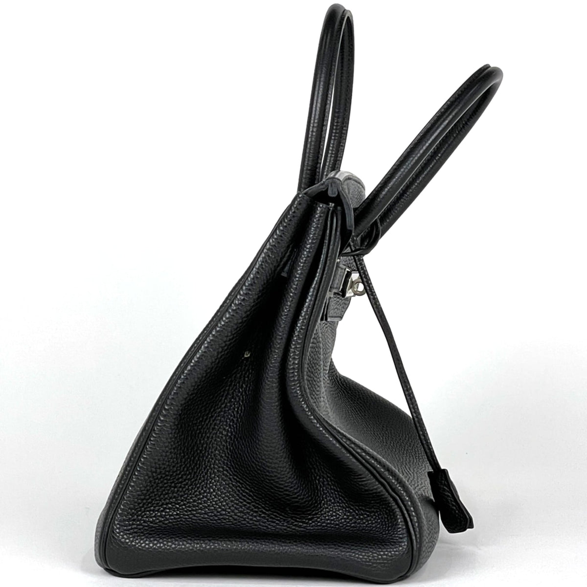Hermes Black Togo Leather Handbag (Pre-Owned)