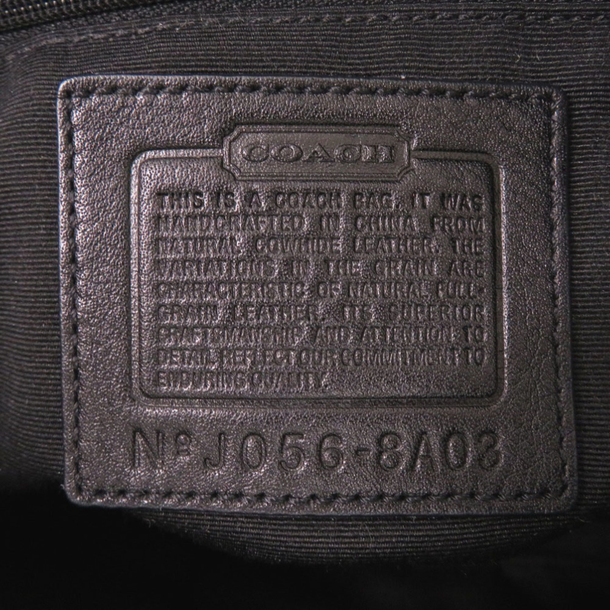 Coach Black Leather Shoulder Bag (Pre-Owned)