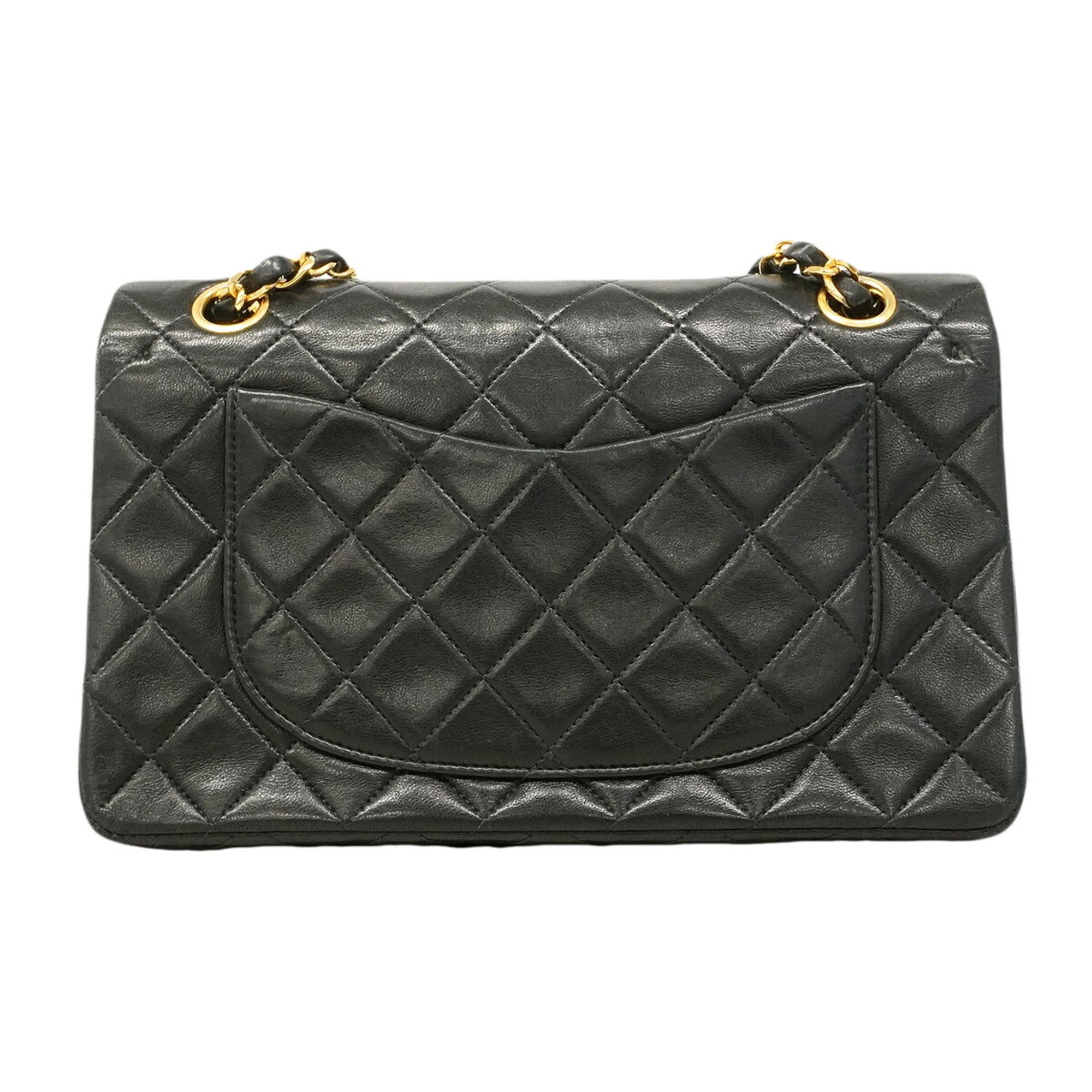 Chanel Black Leather Shoulder Bag (Pre-Owned)