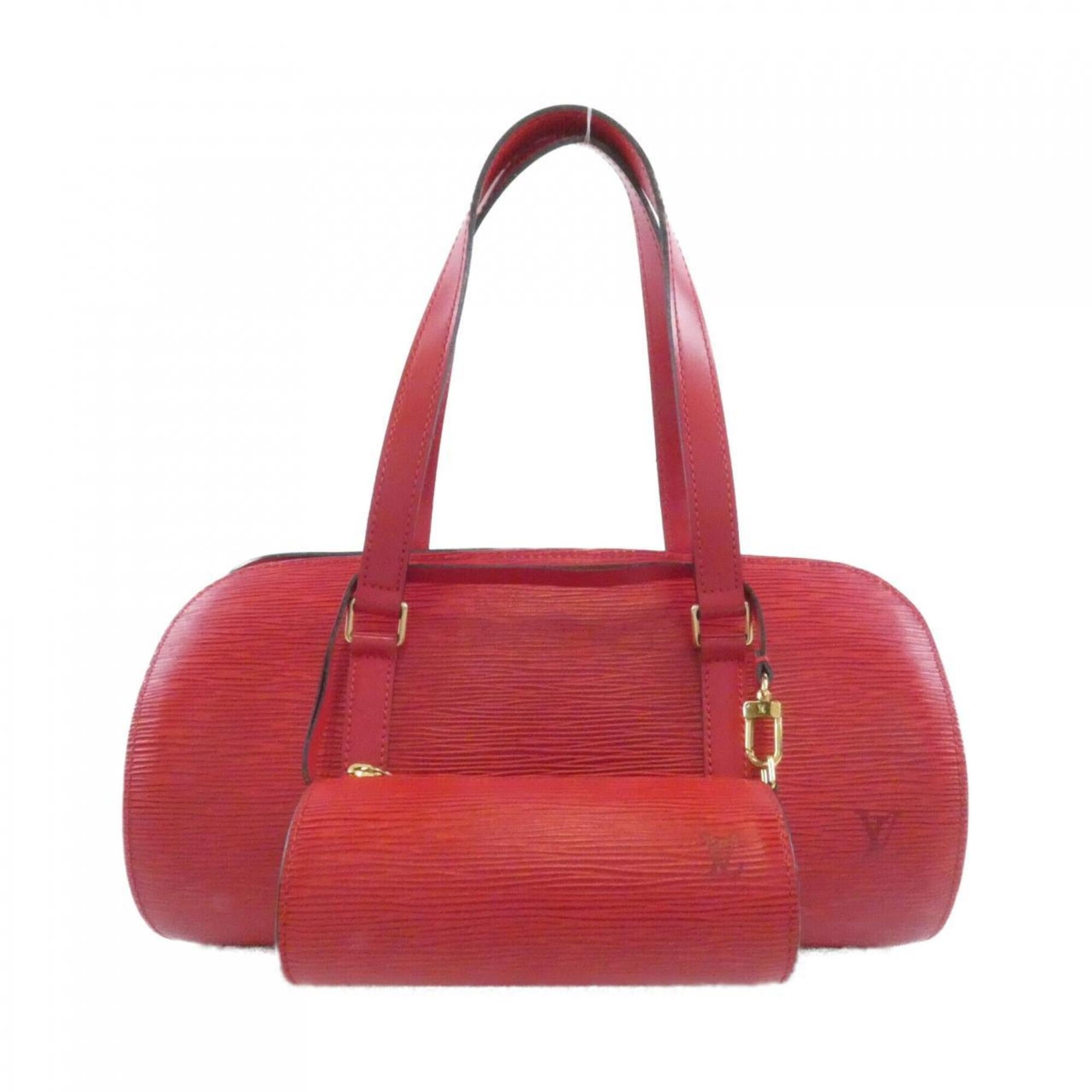 Louis Vuitton Red Color Leather Handbag (Pre-Owned)