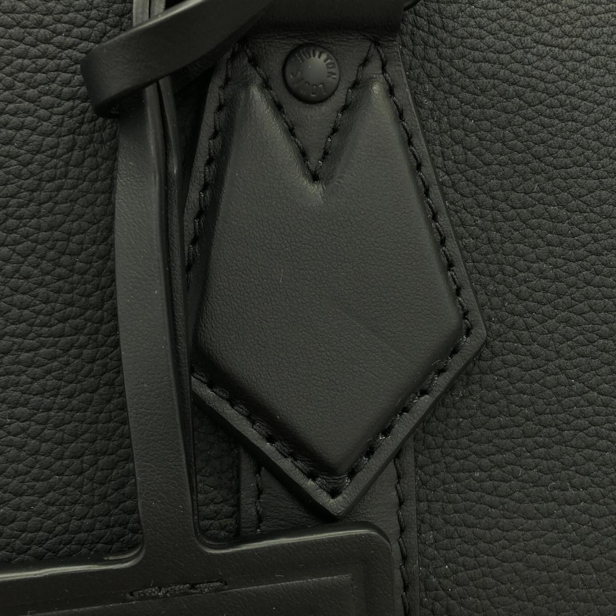 Louis Vuitton Black Leather Handbag (Pre-Owned)