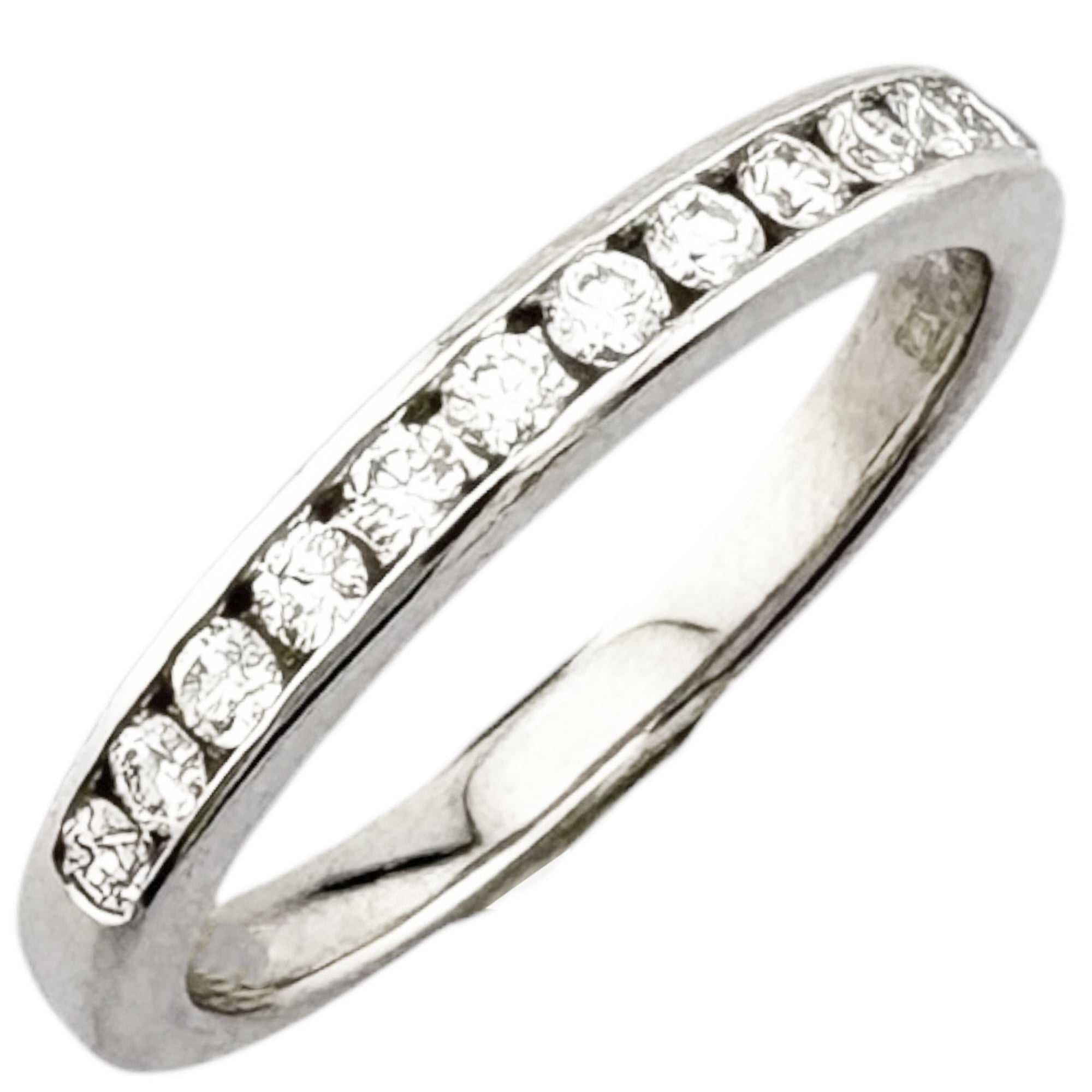 Tiffany Silver Platinum 950 Band Ring (Pre-Owned)