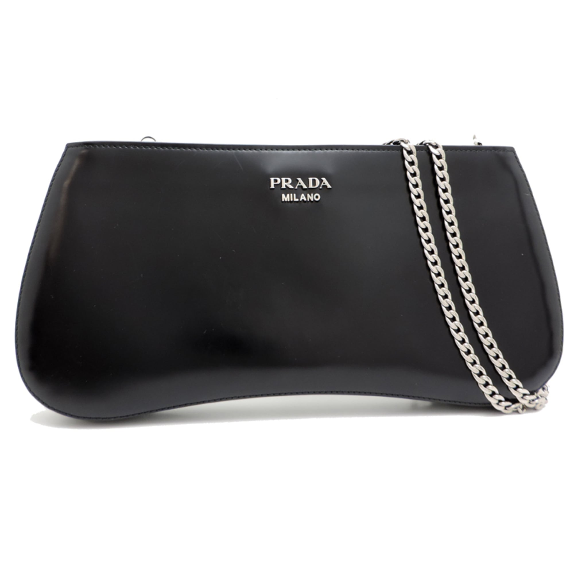 Prada Black Leather Shoulder Bag (Pre-Owned)