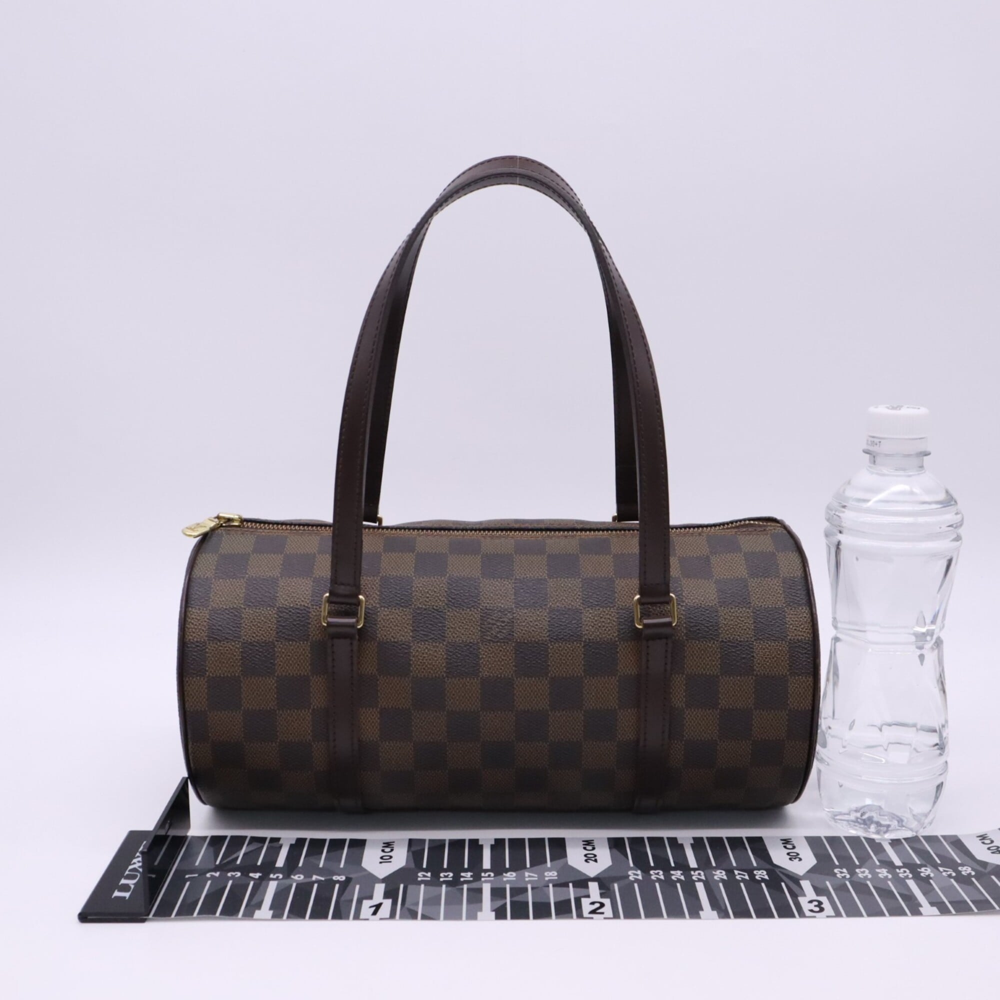 Louis Vuitton Damier Beige Brown Coated Canvas Leather Handbag (Pre-Owned)