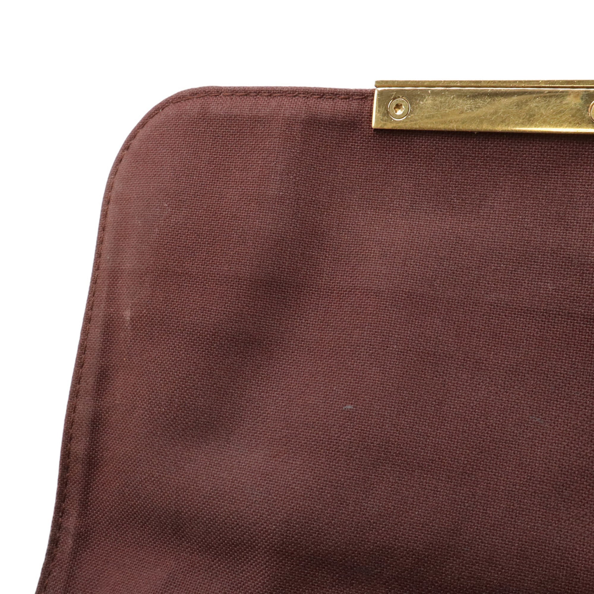 Louis Vuitton Brown Monogram Canvas Clutch Bag Pouch Shoulder Bag (Pre-Owned)