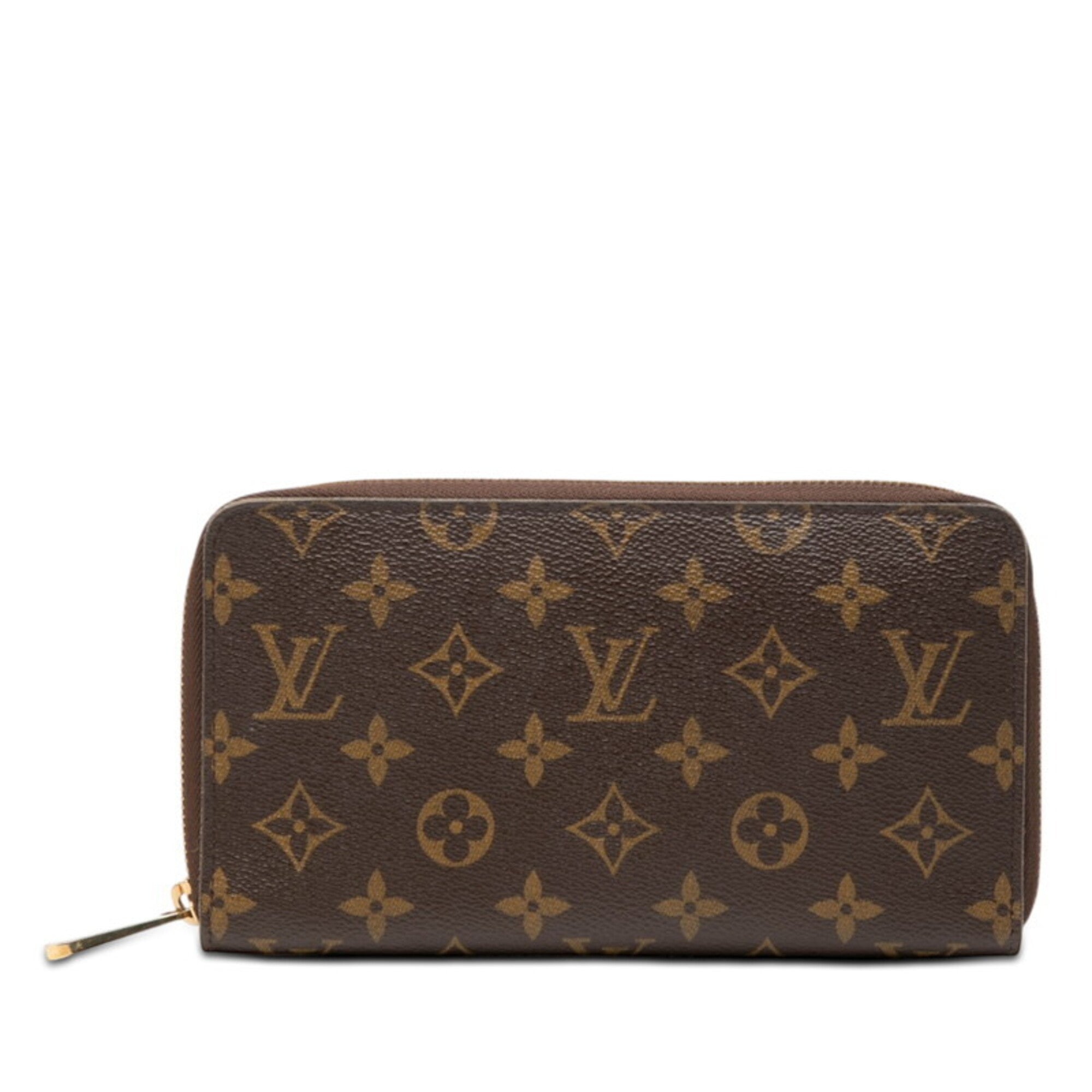 Louis Vuitton Monogram Brown Pvc Leather Long Wallet (Bi-Fold) (Pre-Owned)