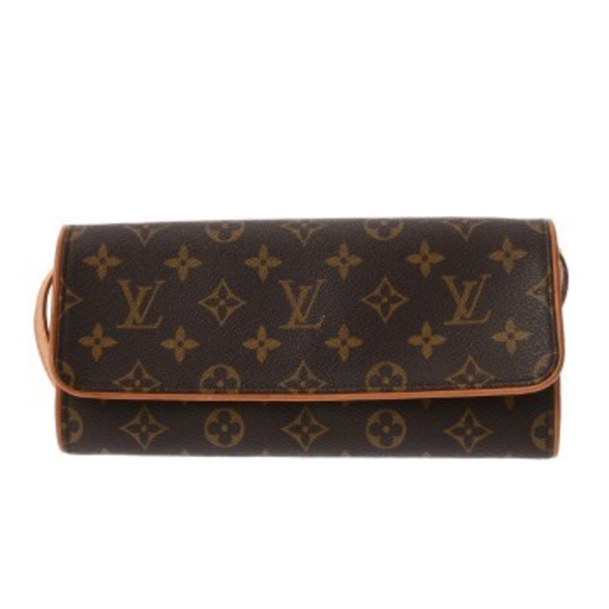 Louis Vuitton Monogram Brown Monogram Pochette Shoulder Bag (Pre-Owned)