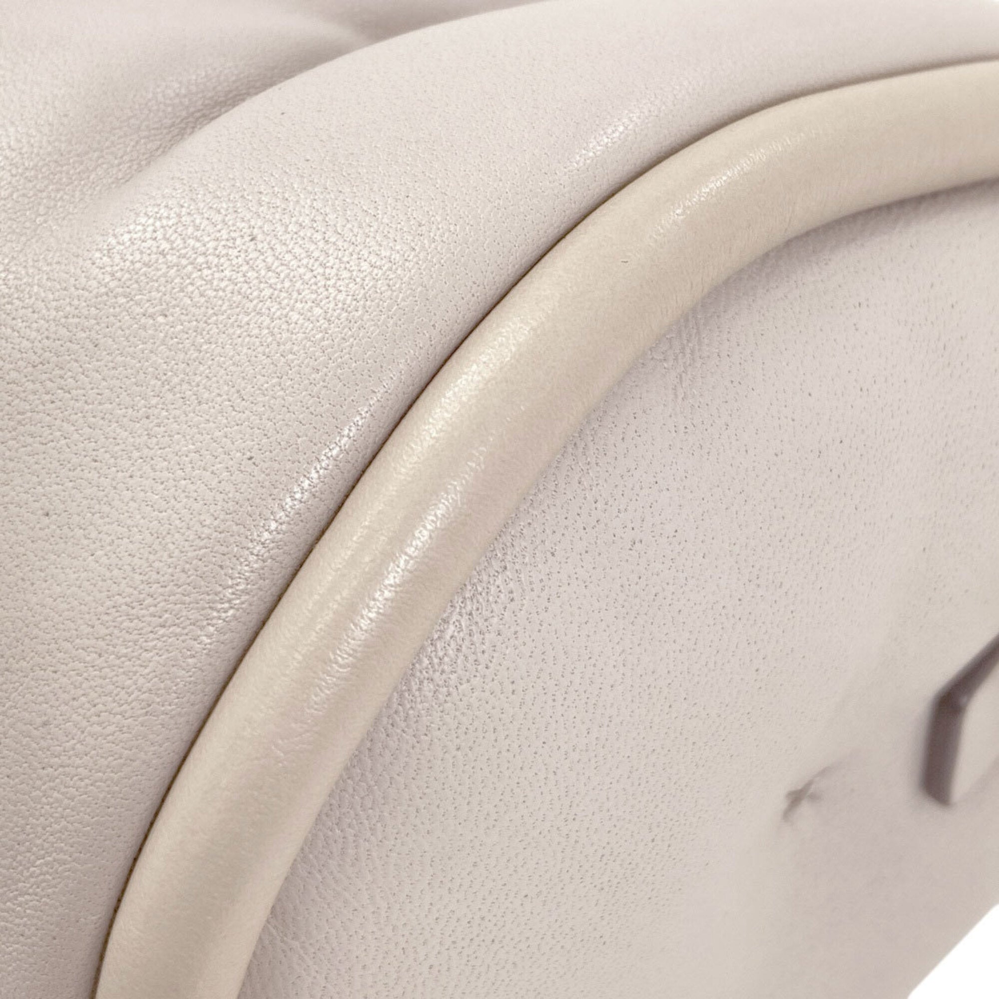 Anya Hindmarch Light Gray Leather Shoulder Bag (Pre-Owned)
