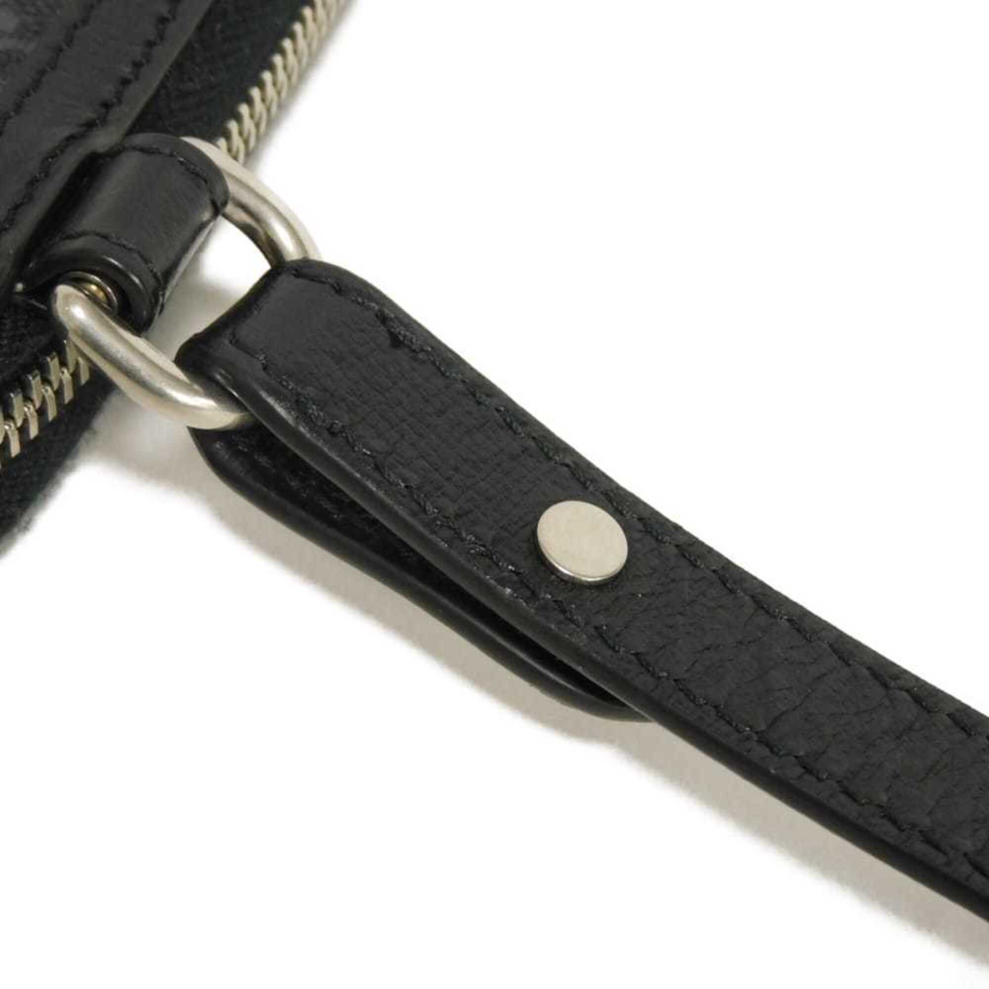 Gucci Black Gg Supreme Leather Shoulder Bag (Pre-Owned)