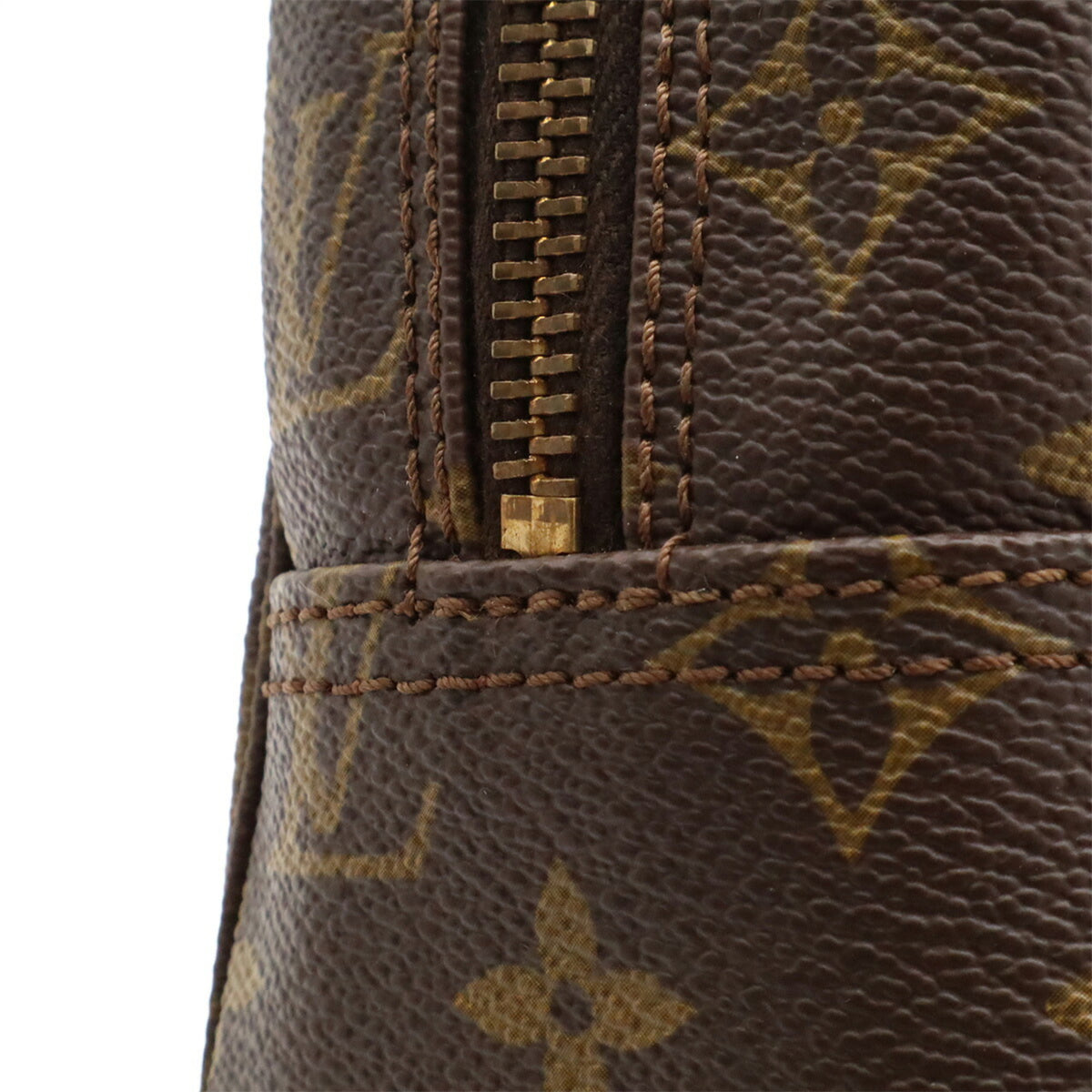 Louis Vuitton Brown Monogram Canvas Clutch Bag Pouch (Pre-Owned)