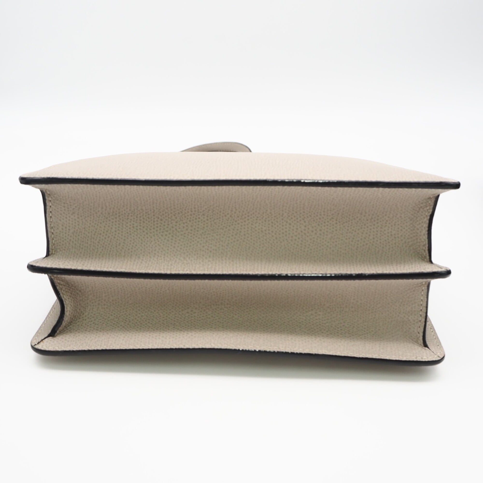 Valextra Beige Leather Shoulder Bag (Pre-Owned)