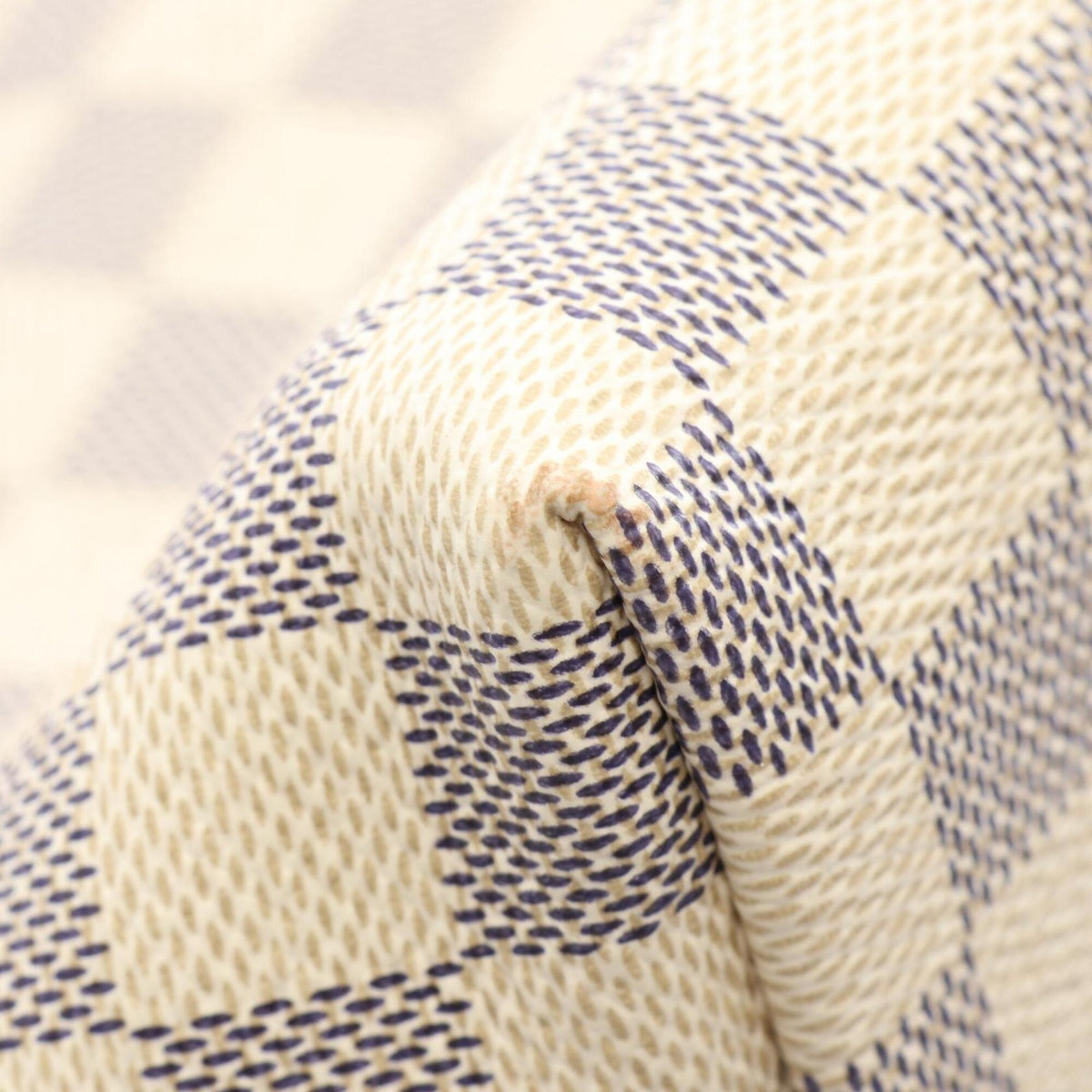 Louis Vuitton Damier Azur White Damier Azur Leather Handbag Tote Bag (Pre-Owned)