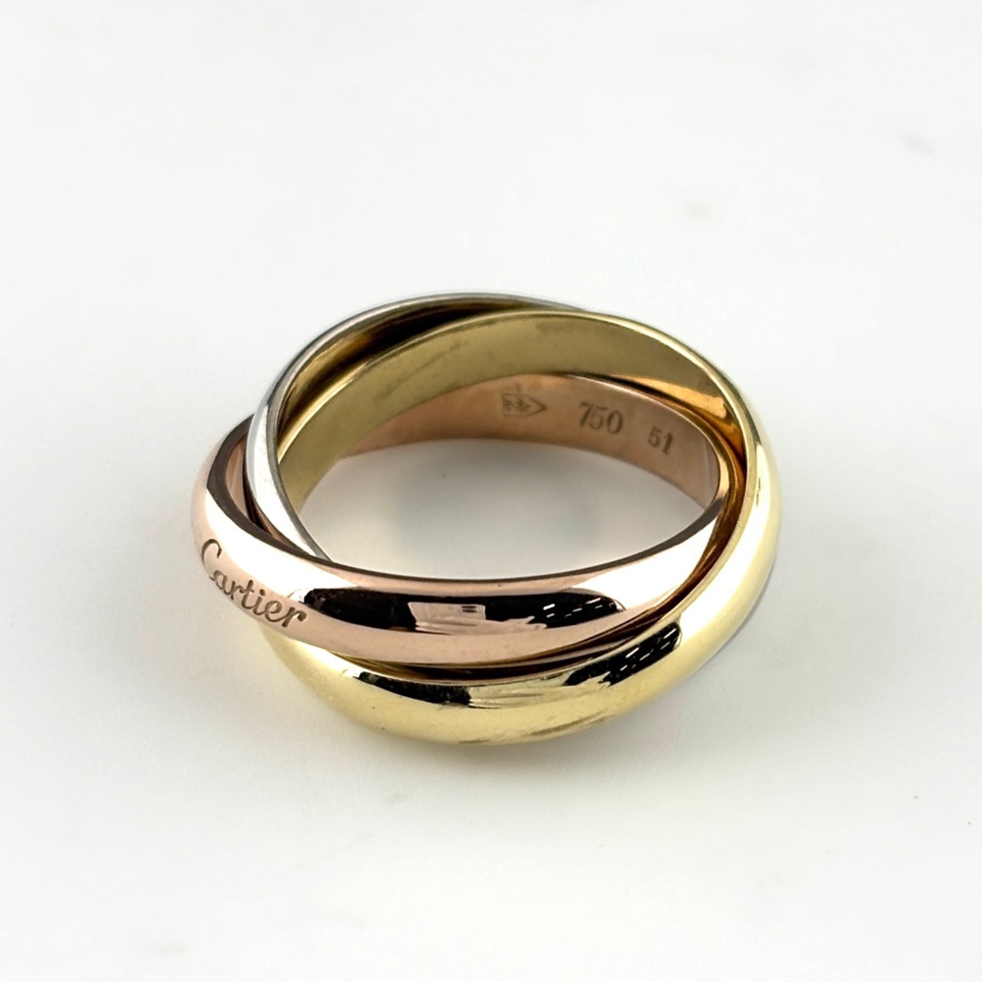 Cartier Yellow Gold (18K) Pink Gold (18K) White Gold (18K) Band Ring (Pre-Owned)