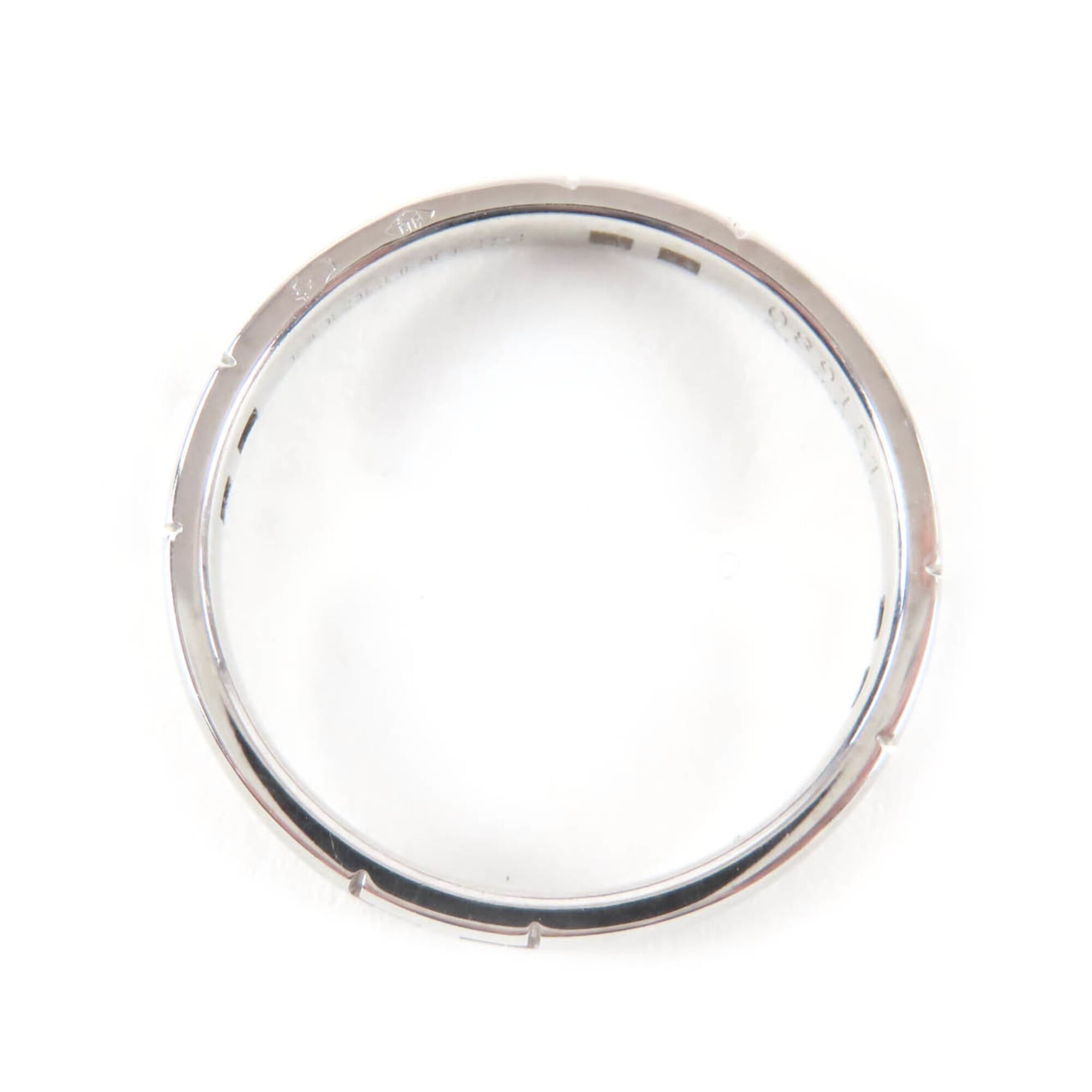 Hermes Silver White Gold (18K) Band Ring (Pre-Owned)