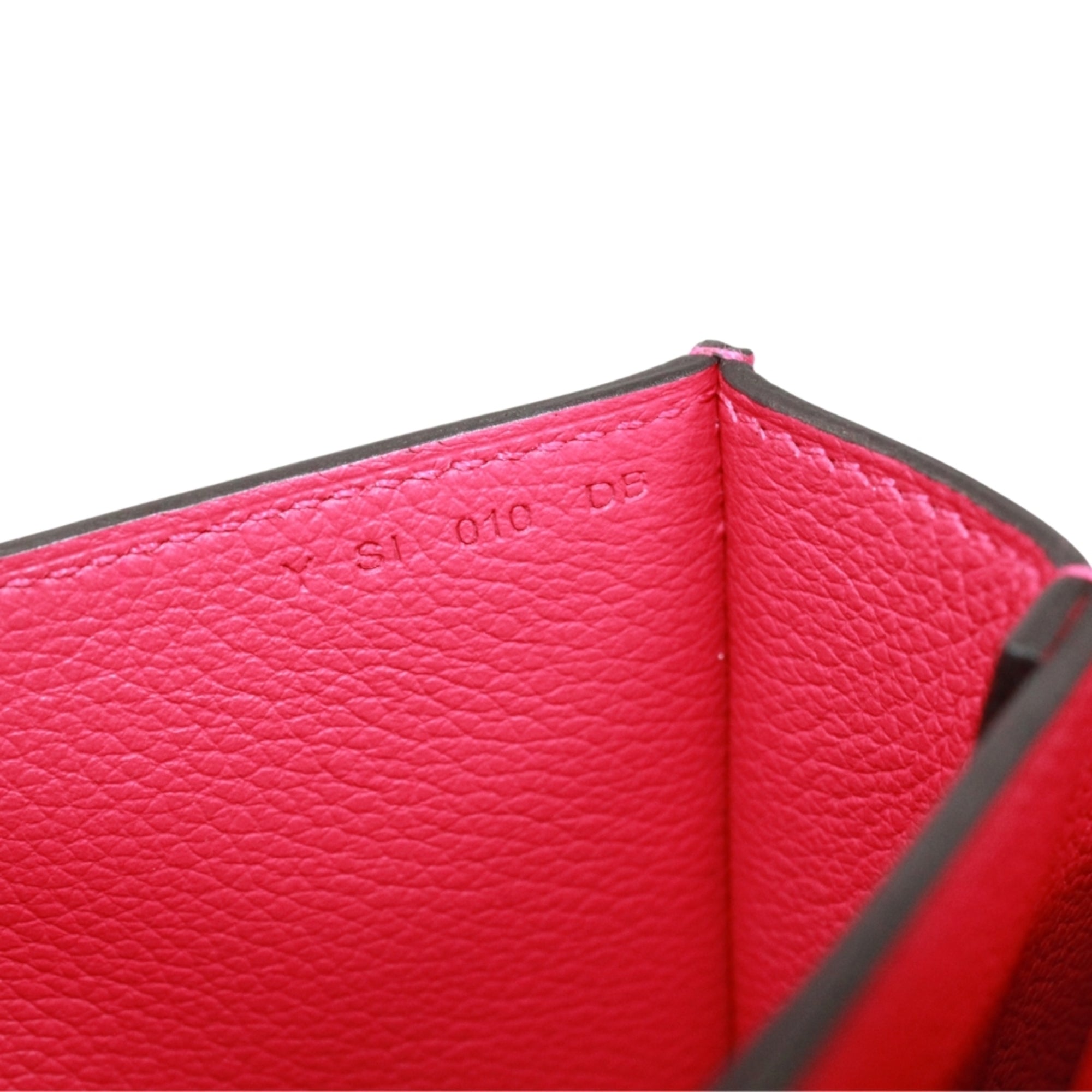 Hermes Blue Brown Pink Togo Leather Shoulder Bag (Pre-Owned)
