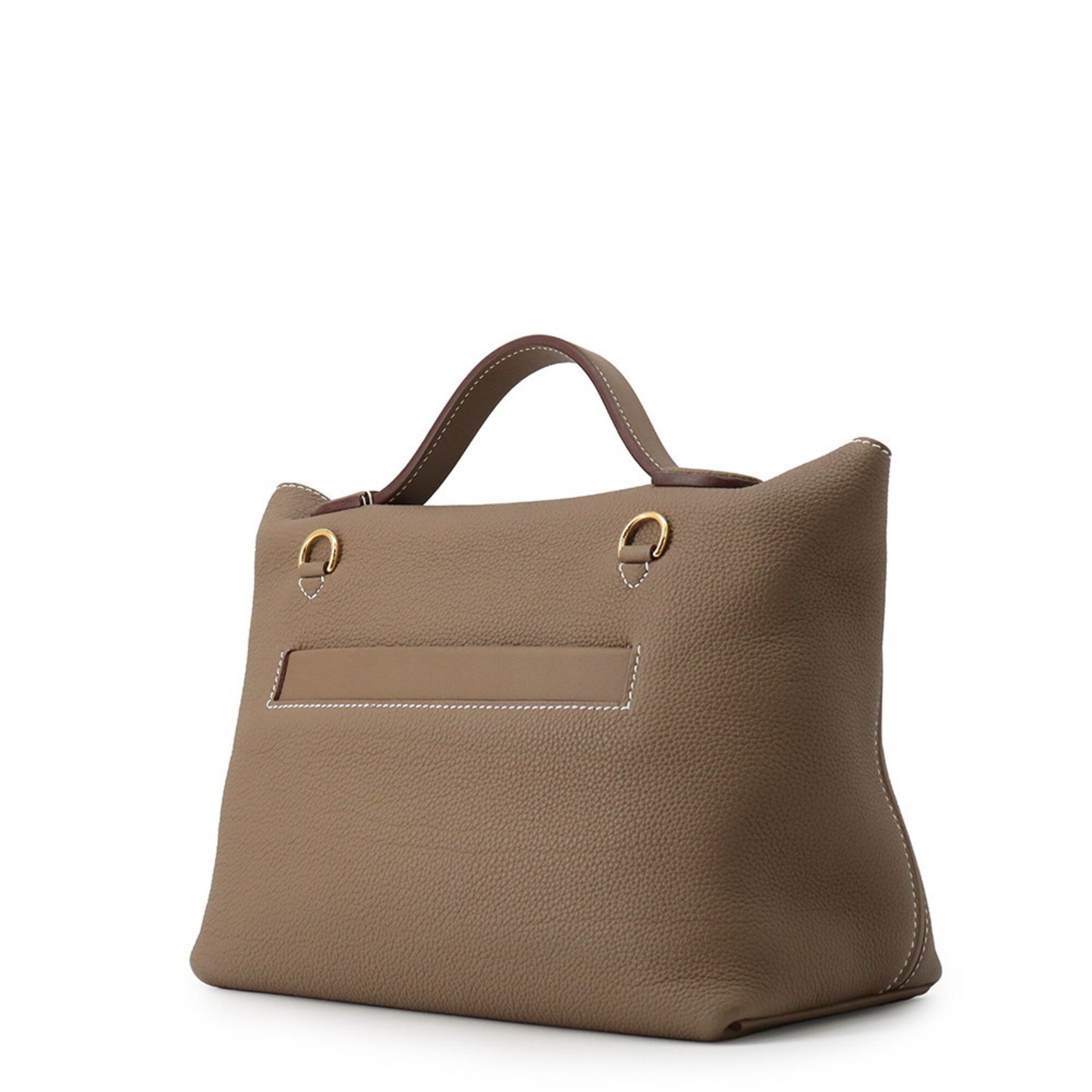 Hermes Etoupe Gray Togo Leather Swift Leather Handbag (Pre-Owned)