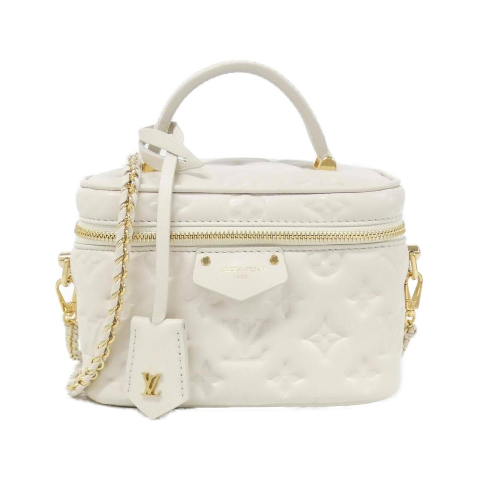 Louis Vuitton Ivory Leather Shoulder Bag Vanity Bag (Pre-Owned)