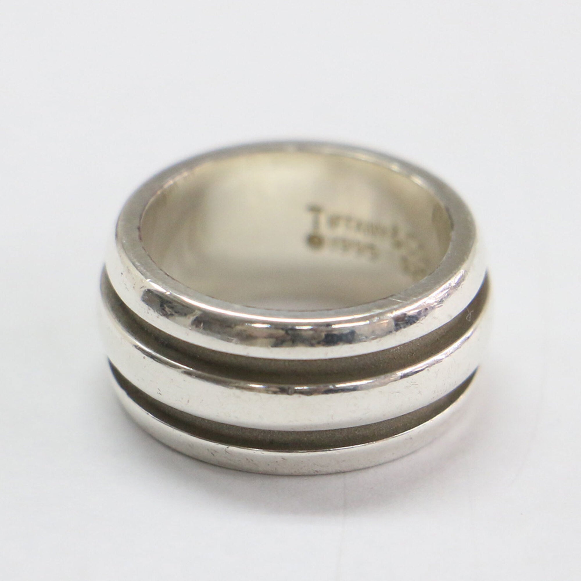 Tiffany Silver Silver 925 Band Ring (Pre-Owned)