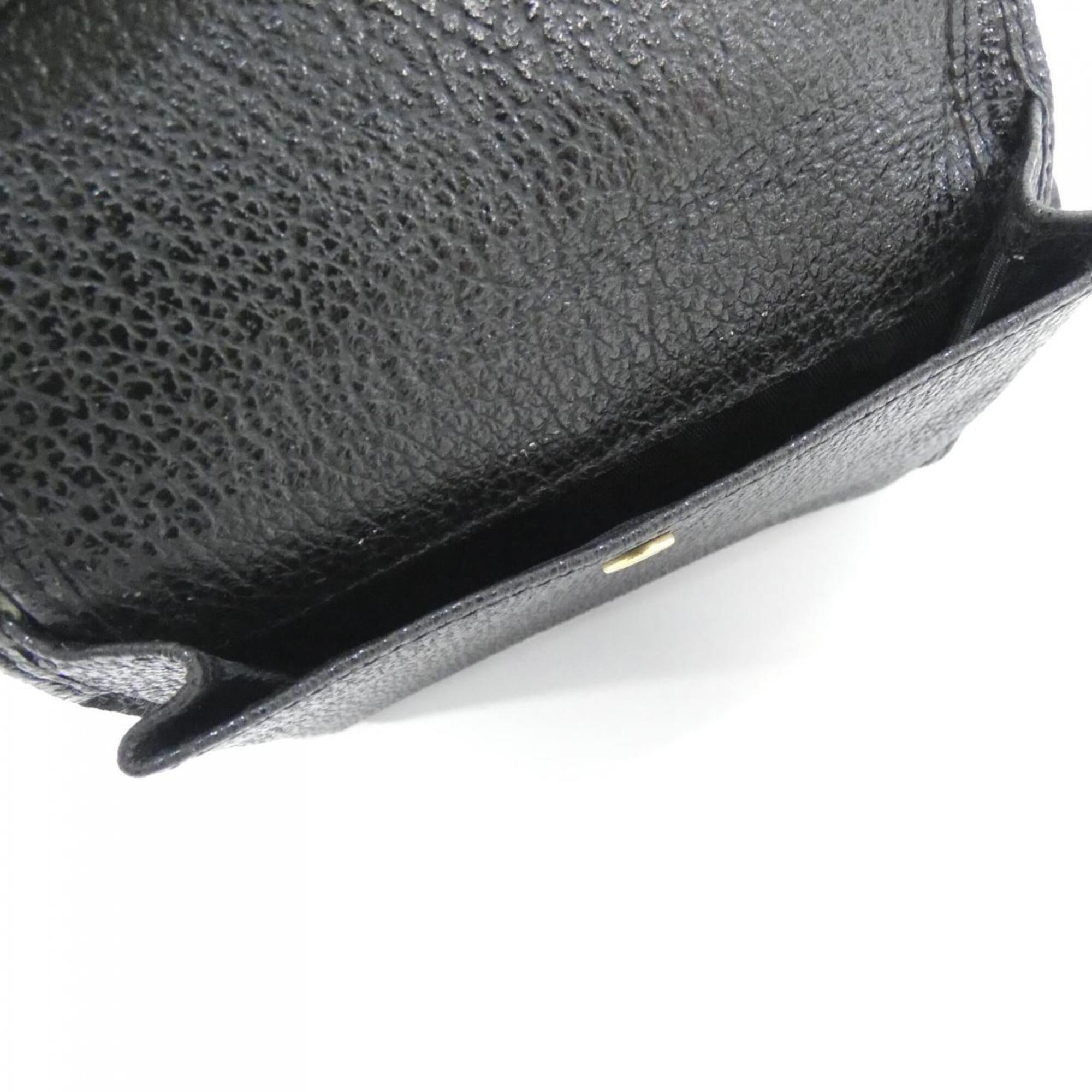 Gucci Black Leather Suede Wallet (Bi-Fold) (Pre-Owned)