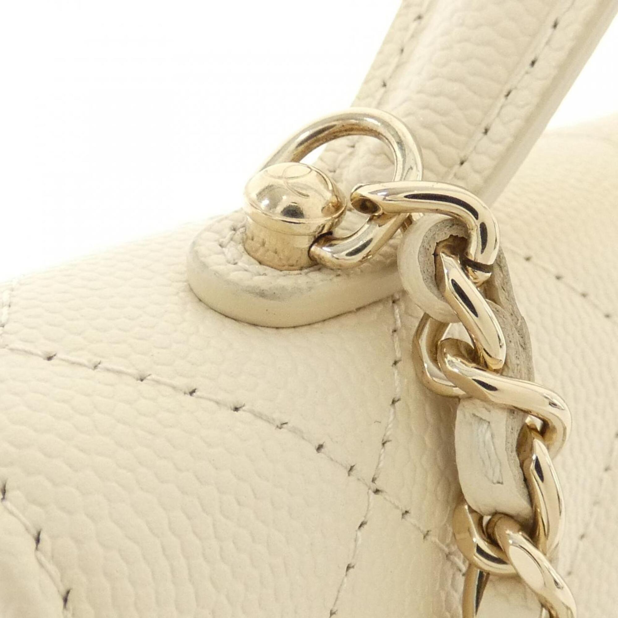 Chanel Ivory Grained Calfskin Backpack (Pre-Owned)