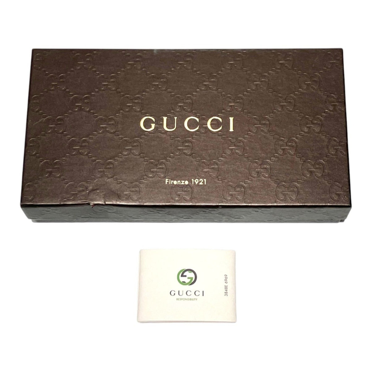 Gucci Brown Nylon Polyester Leather Long Wallet (Bi-Fold) (Pre-Owned)
