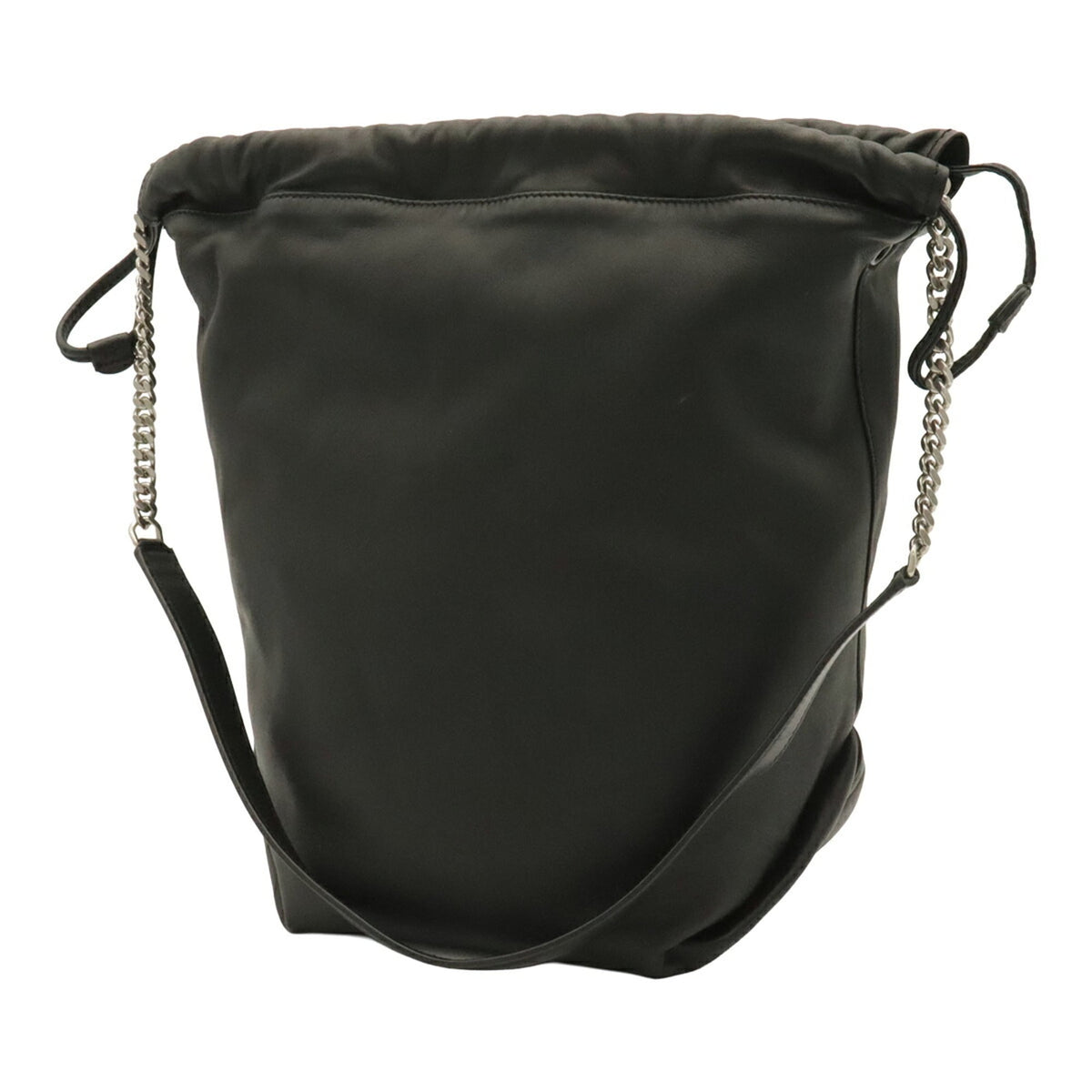 Yves Saint Laurent Black Leather Shoulder Bag (Pre-Owned)
