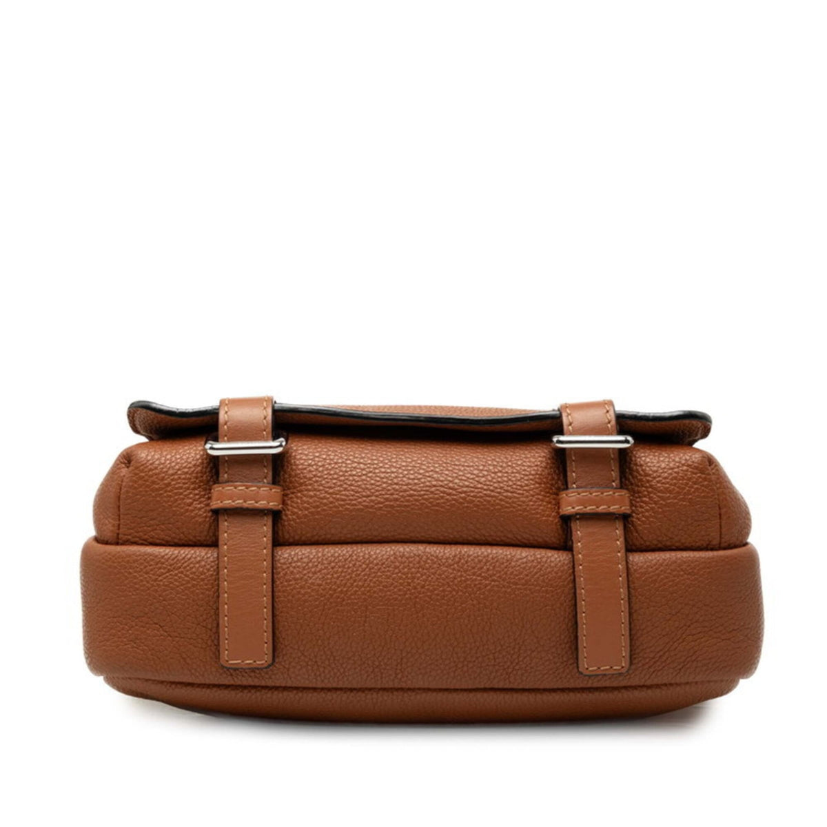 Loewe Brown Leather Messenger Bag Shoulder Bag (Pre-Owned)