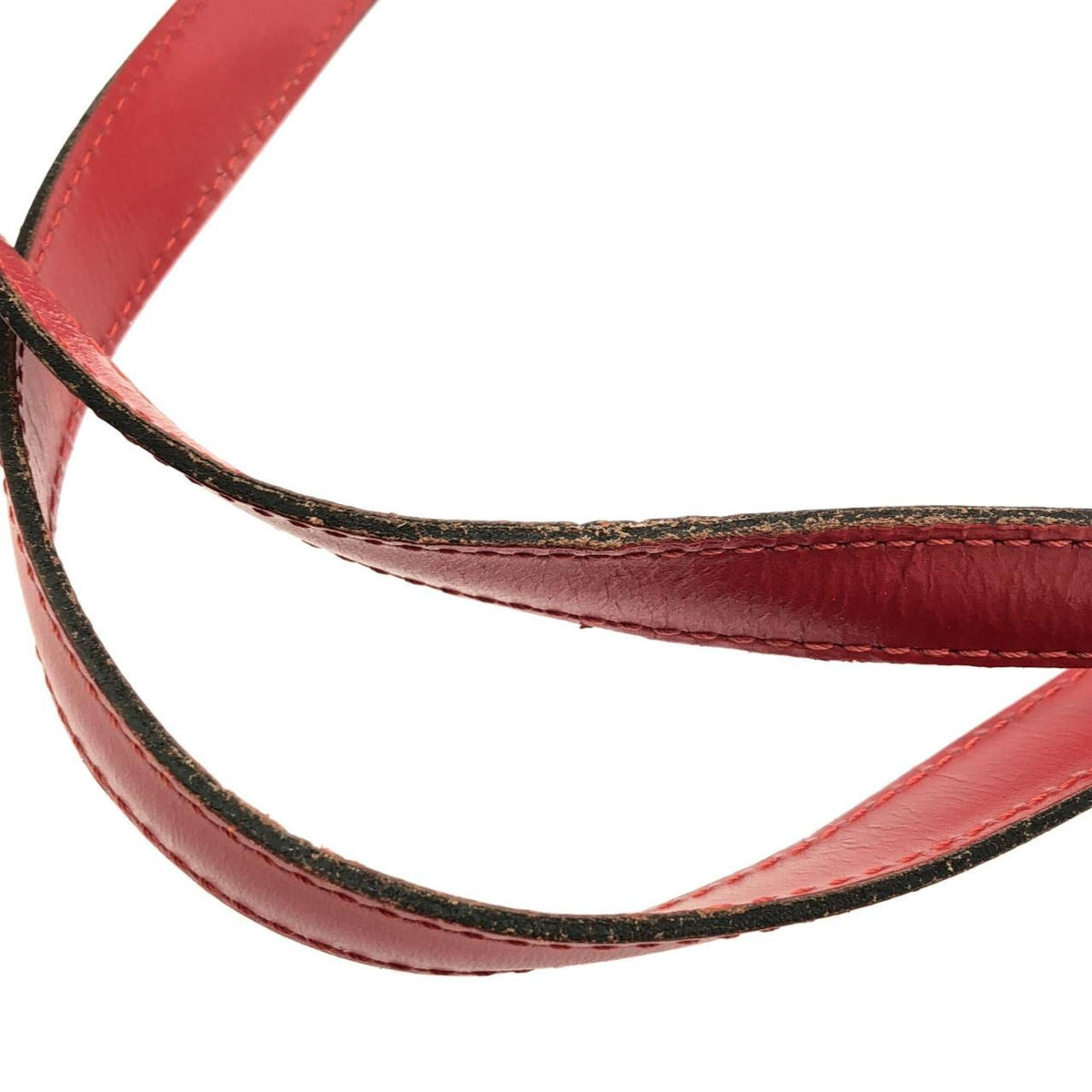 Louis Vuitton Red Color Leather Shoulder Bag (Pre-Owned)