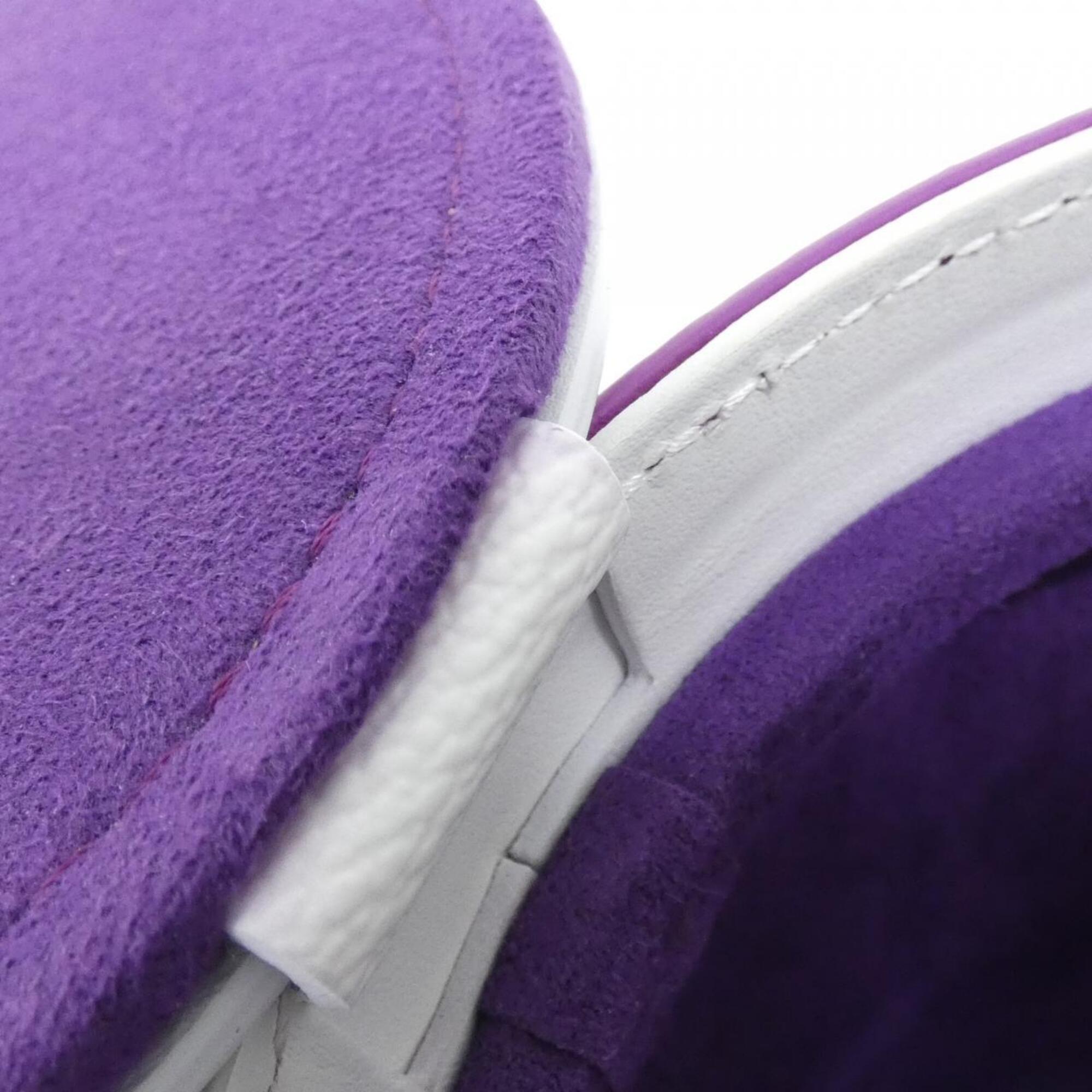 Louis Vuitton Purple Violet White Coated Canvas Handbag (Pre-Owned)