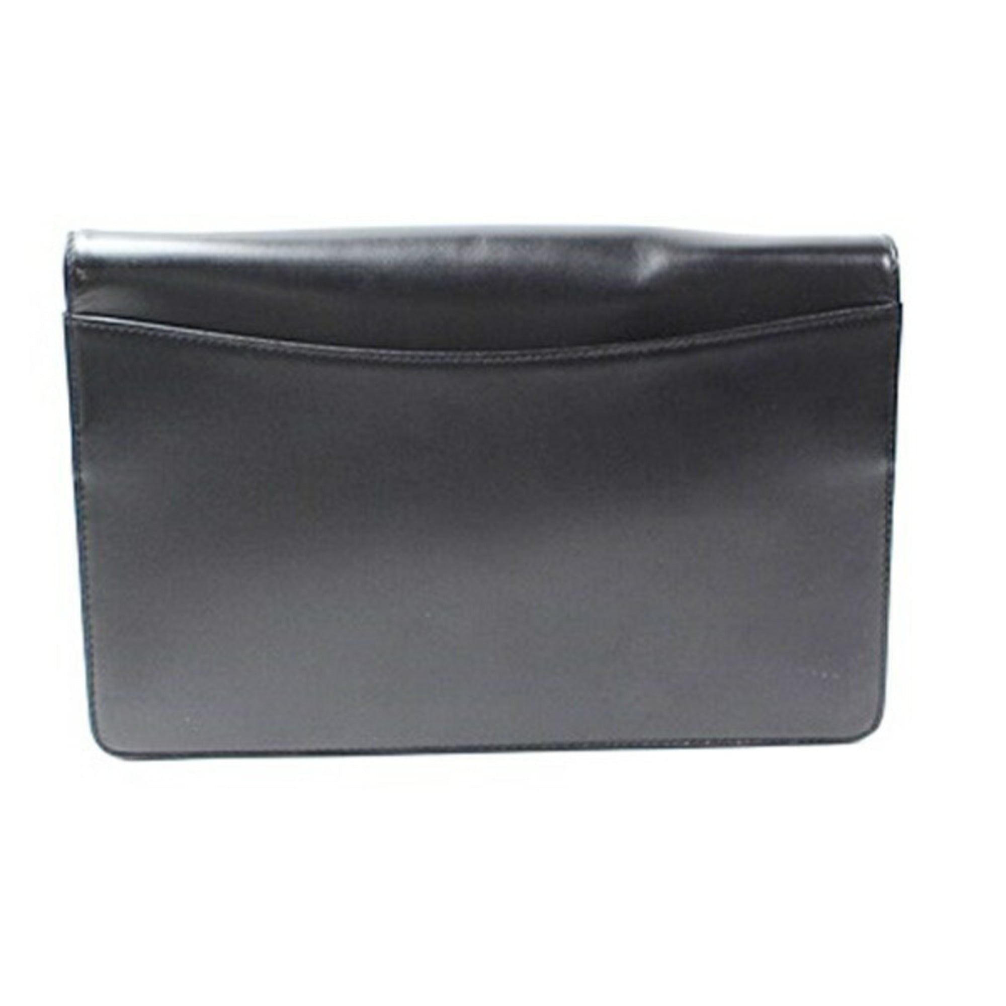 Dunhill Beige Black Leather Clutch Bag (Pre-Owned)